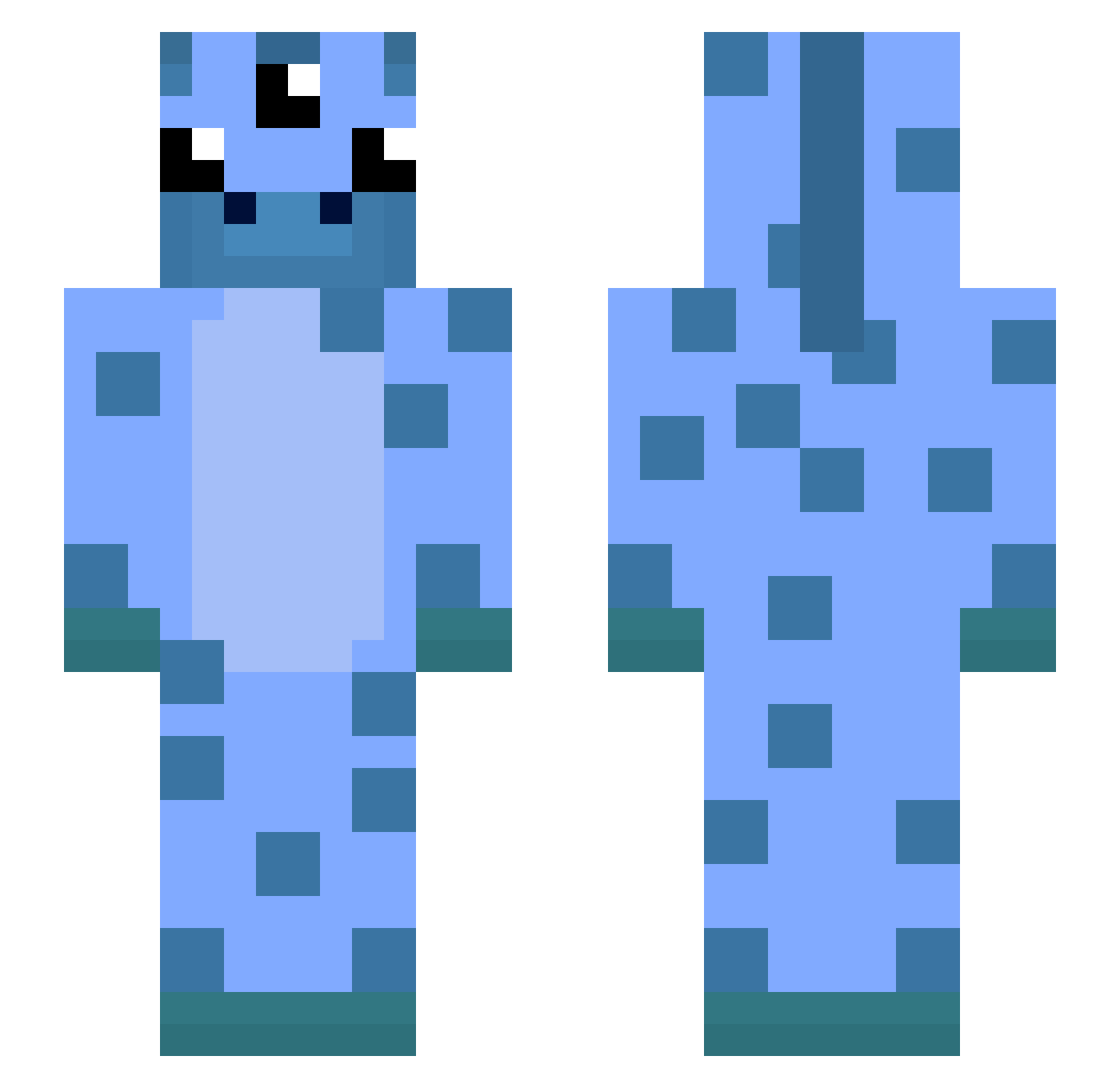 enzyme42 Minecraft skin, front and back view