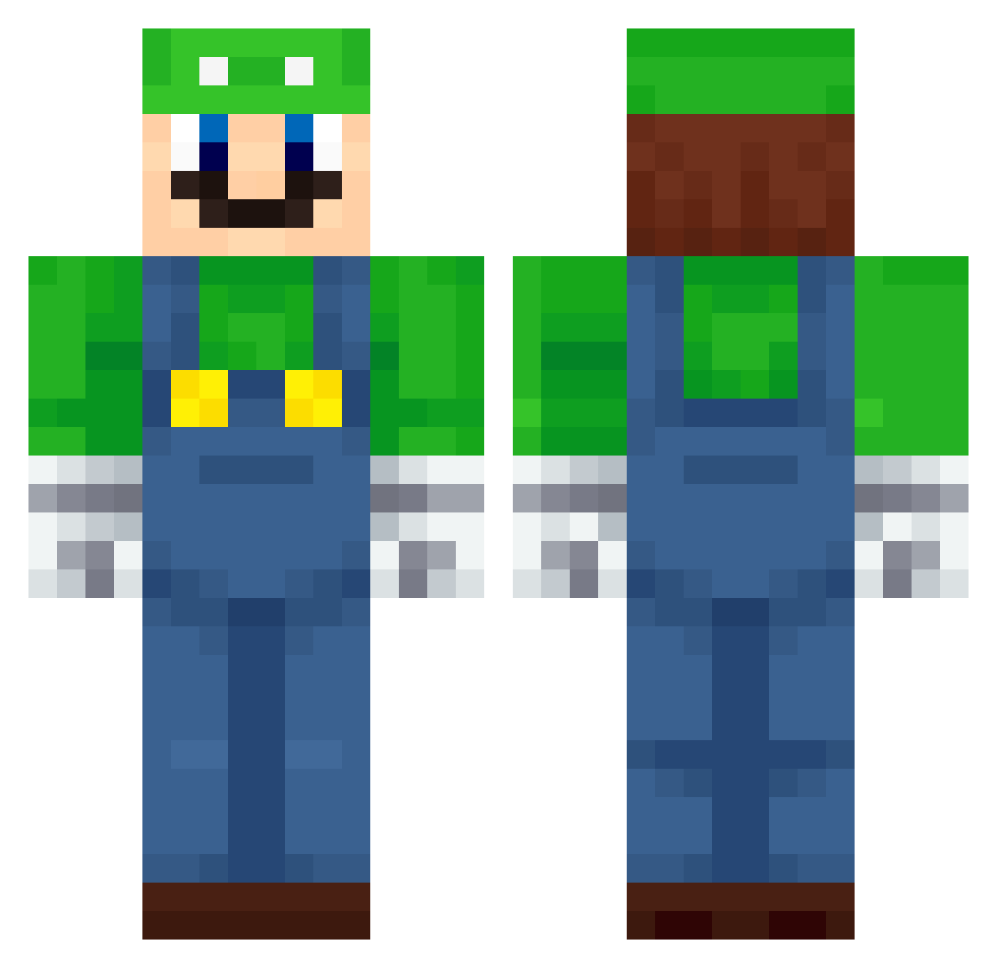 HasuNasu69 Minecraft skin, front and back view