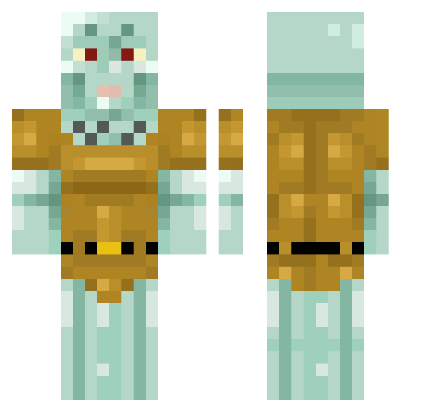 uuur Minecraft skin, front and back view