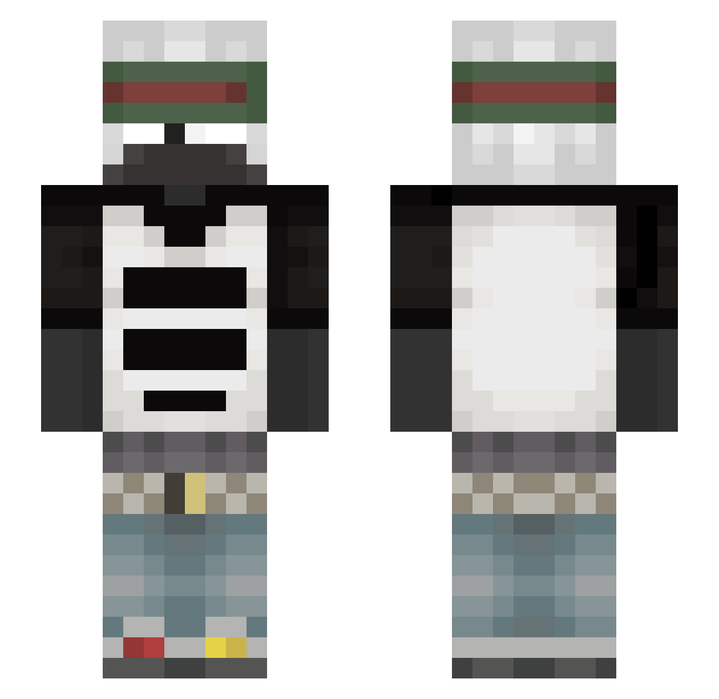 speedb4t Minecraft skin, front and back view