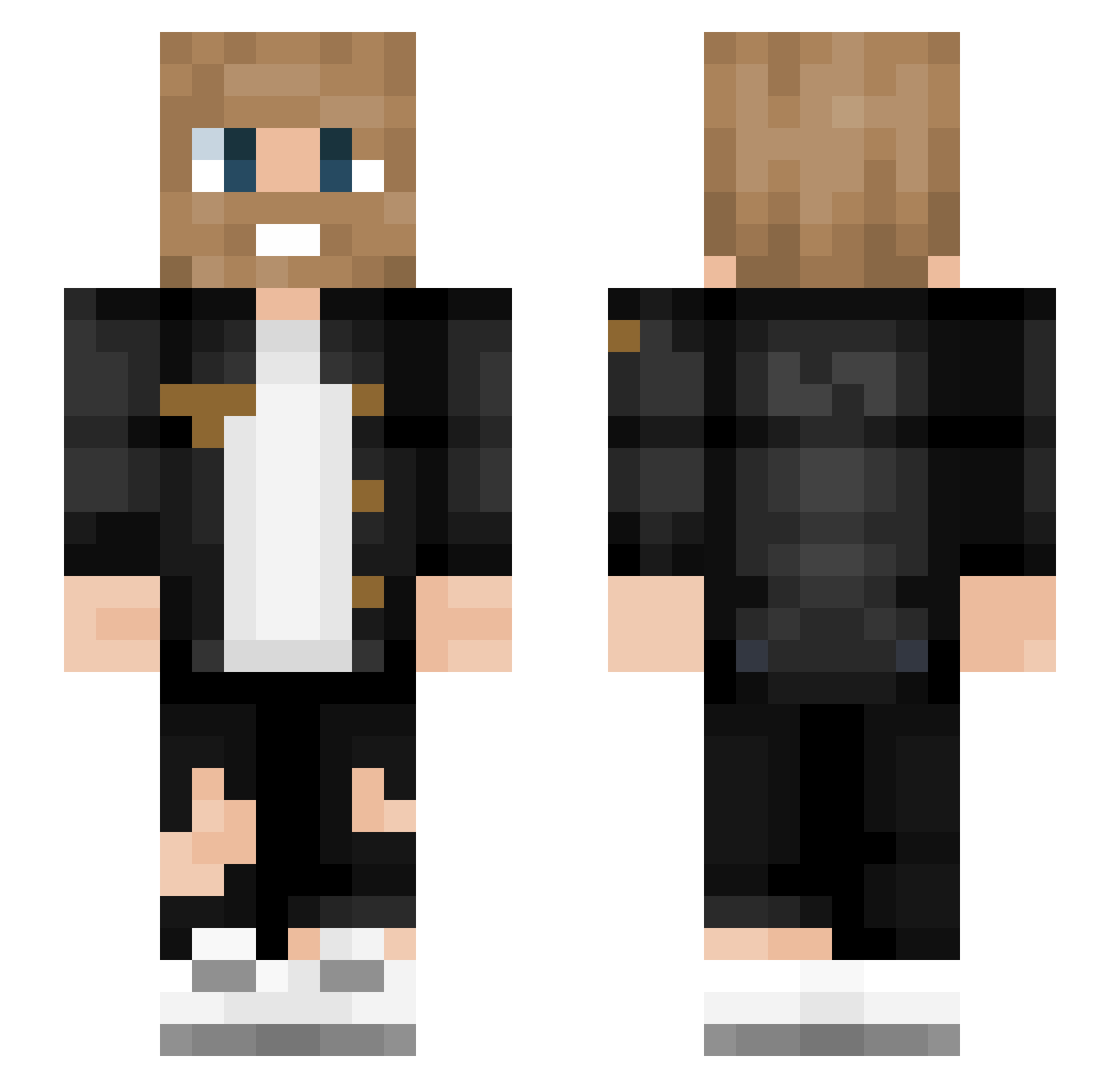 Stryker17 Minecraft skin, front and back view