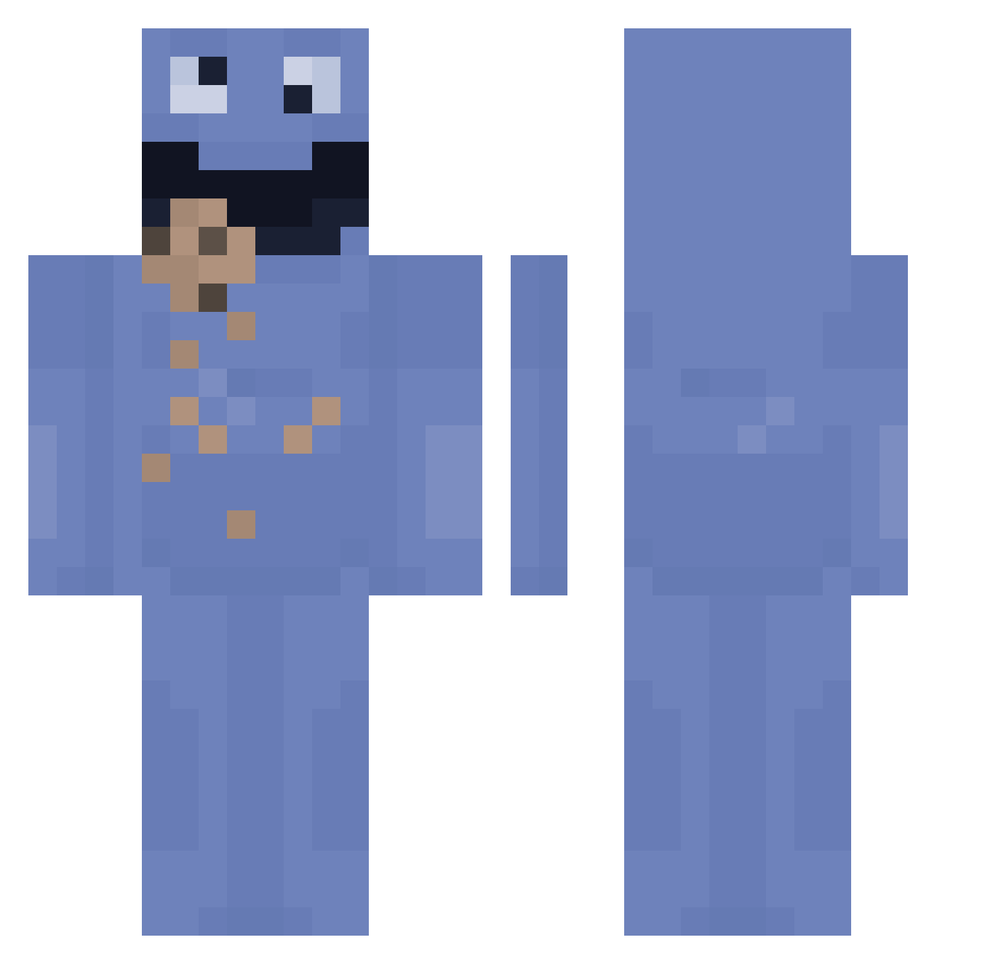 Spider_cds Minecraft skin, front and back view