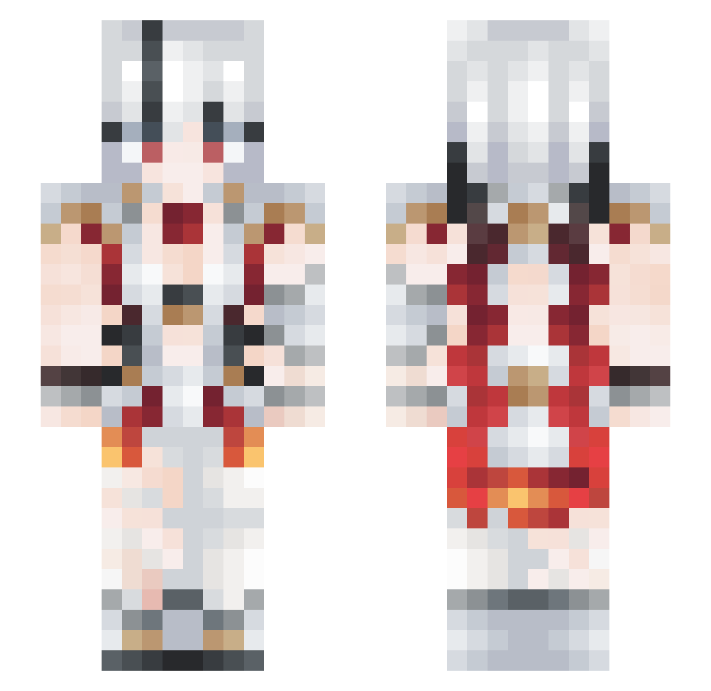 C0caCoLAaaaa Minecraft skin, front and back view