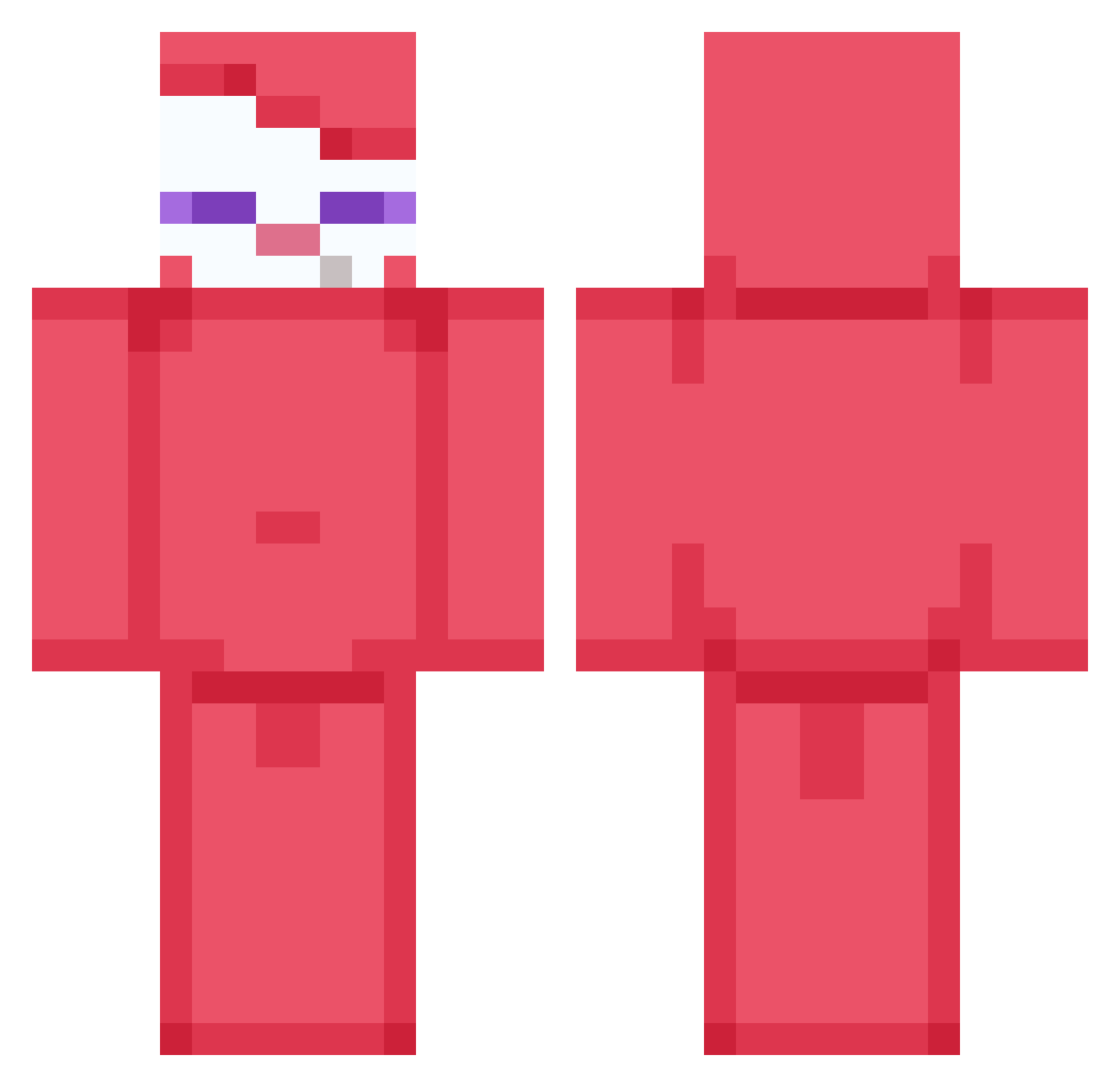 shinomiiyaa Minecraft skin, front and back view