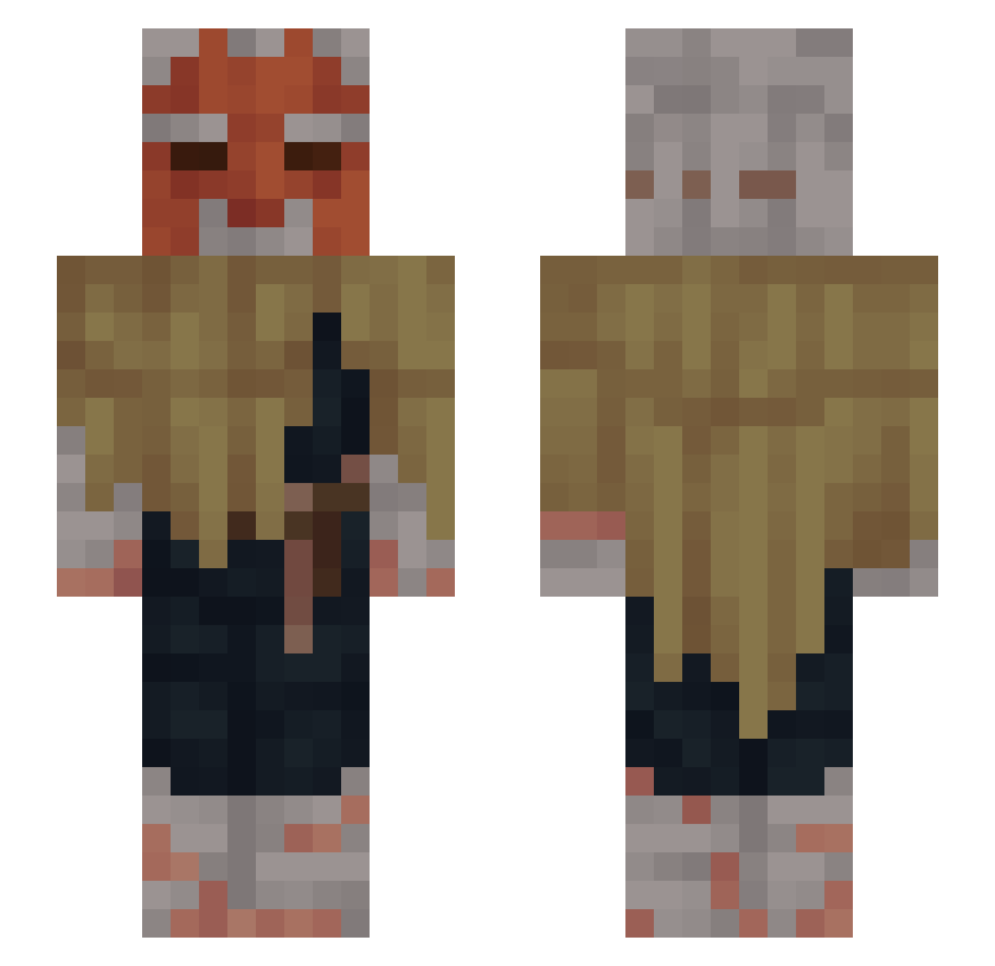 R0marin0 Minecraft skin, front and back view