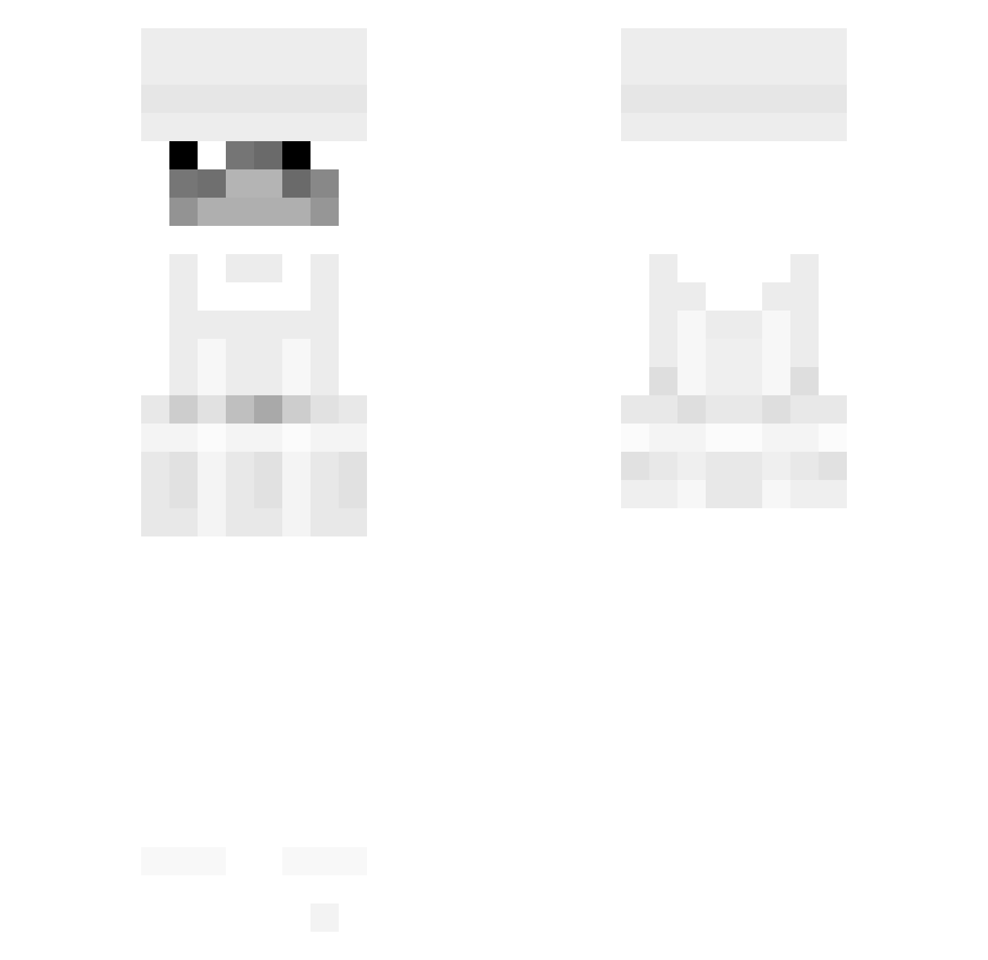 Jaquar Minecraft skin, front and back view