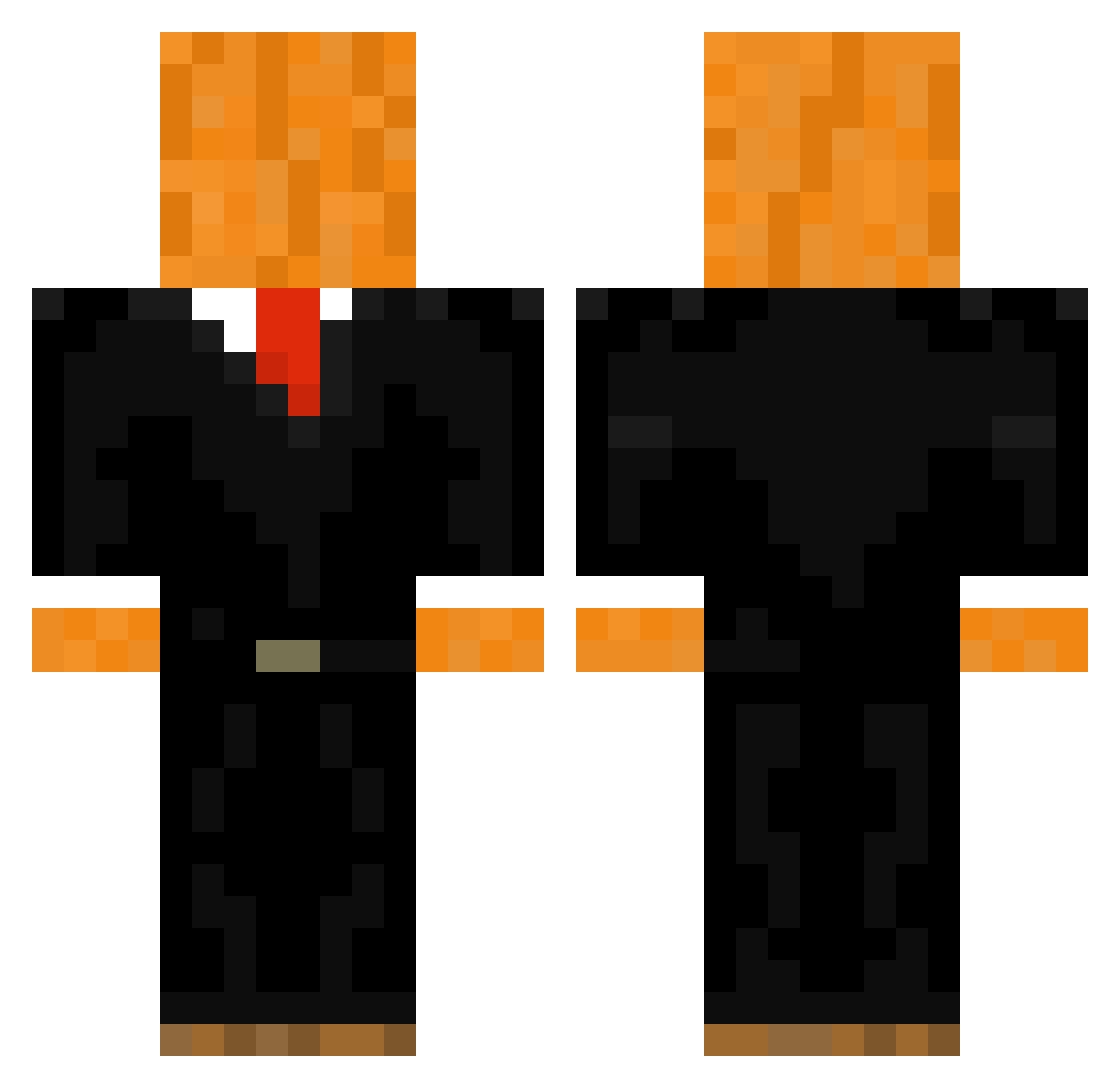 Sk0rpion_ Minecraft skin, front and back view