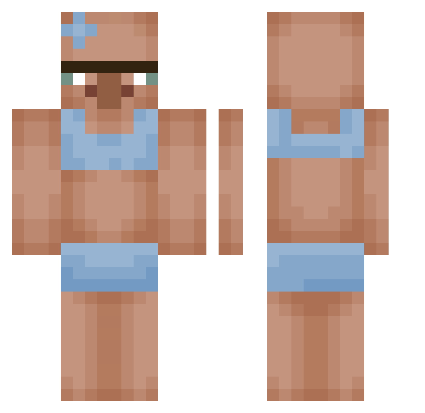 wikingen0 Minecraft skin, front and back view