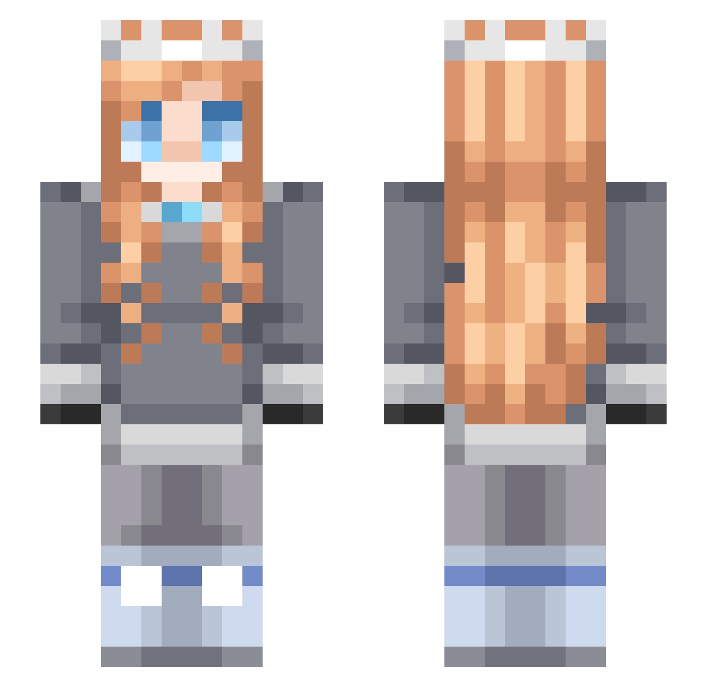 xXWitchyestXx Minecraft skin, front and back view