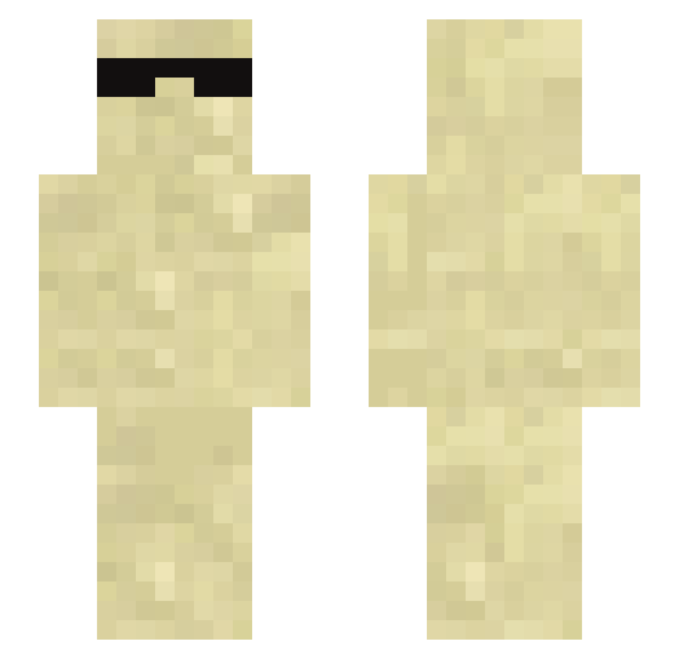 NooahCW Minecraft skin, front and back view