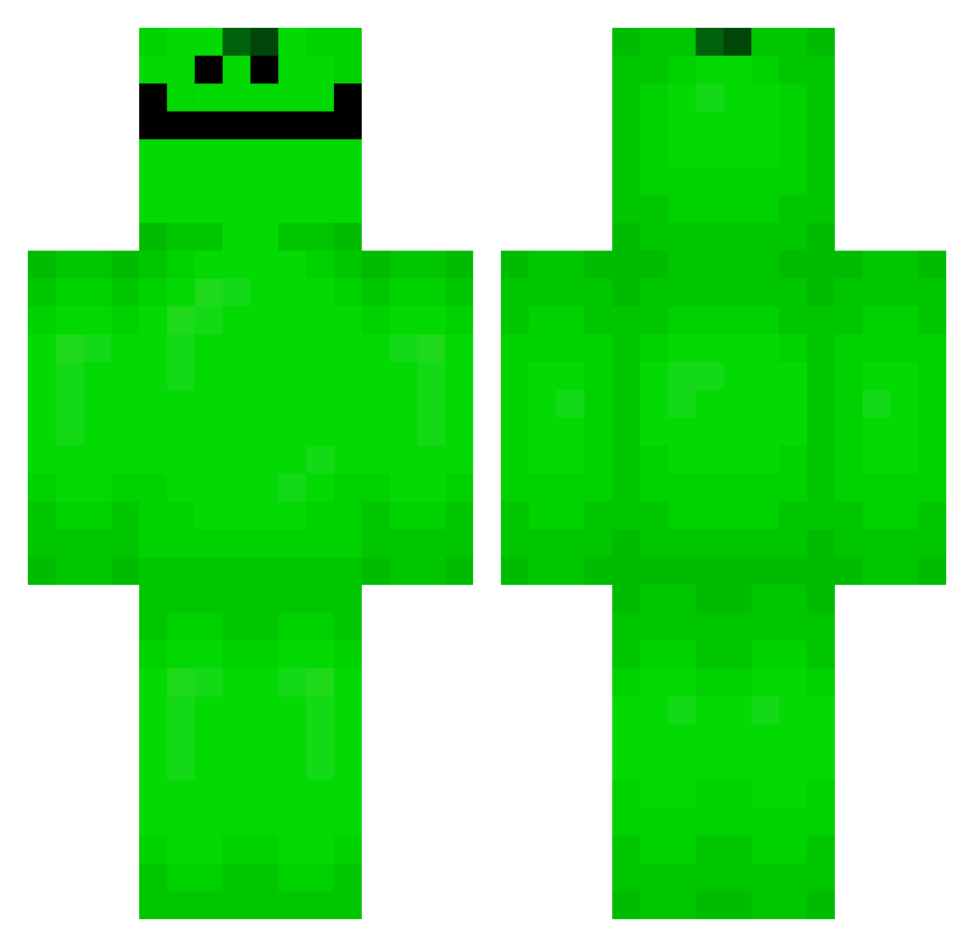 skon1 Minecraft skin, front and back view