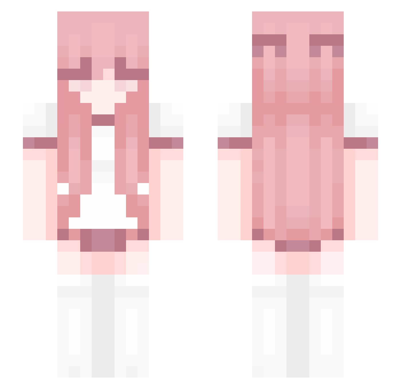 Seacult Minecraft skin, front and back view