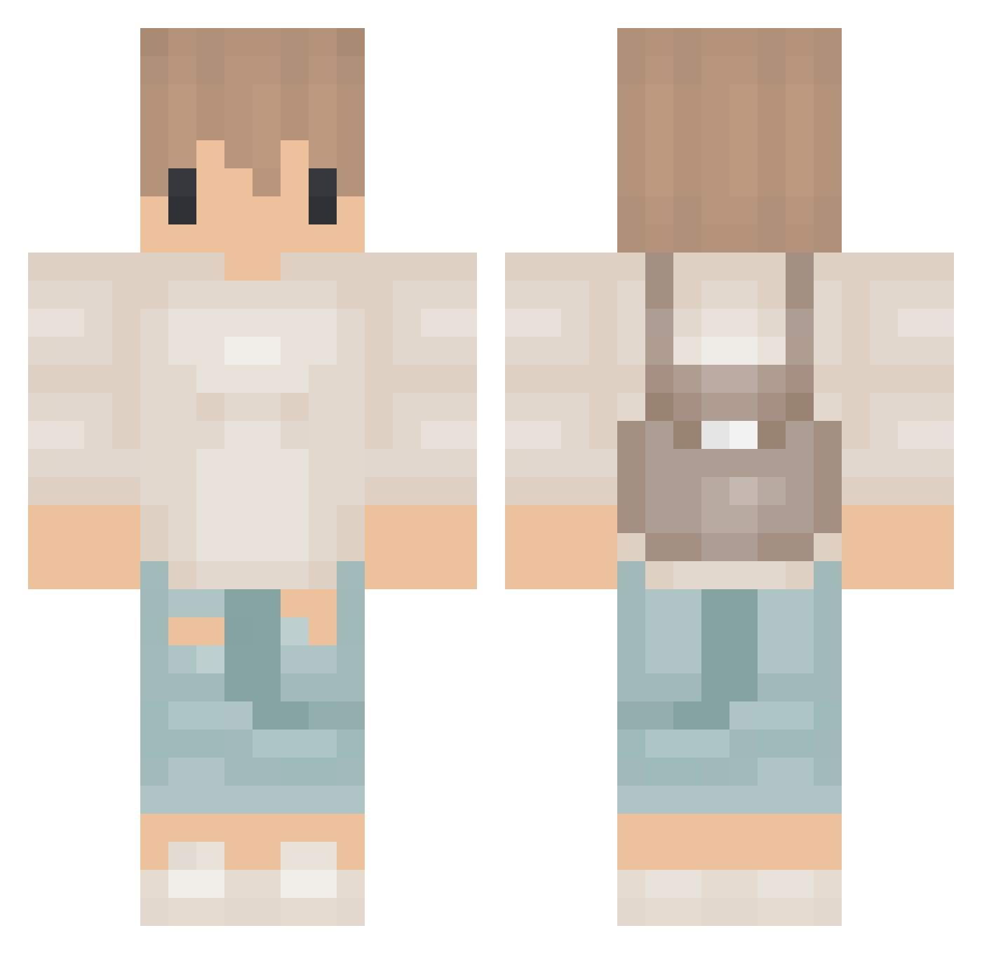 zEpipYT_ Minecraft skin, front and back view