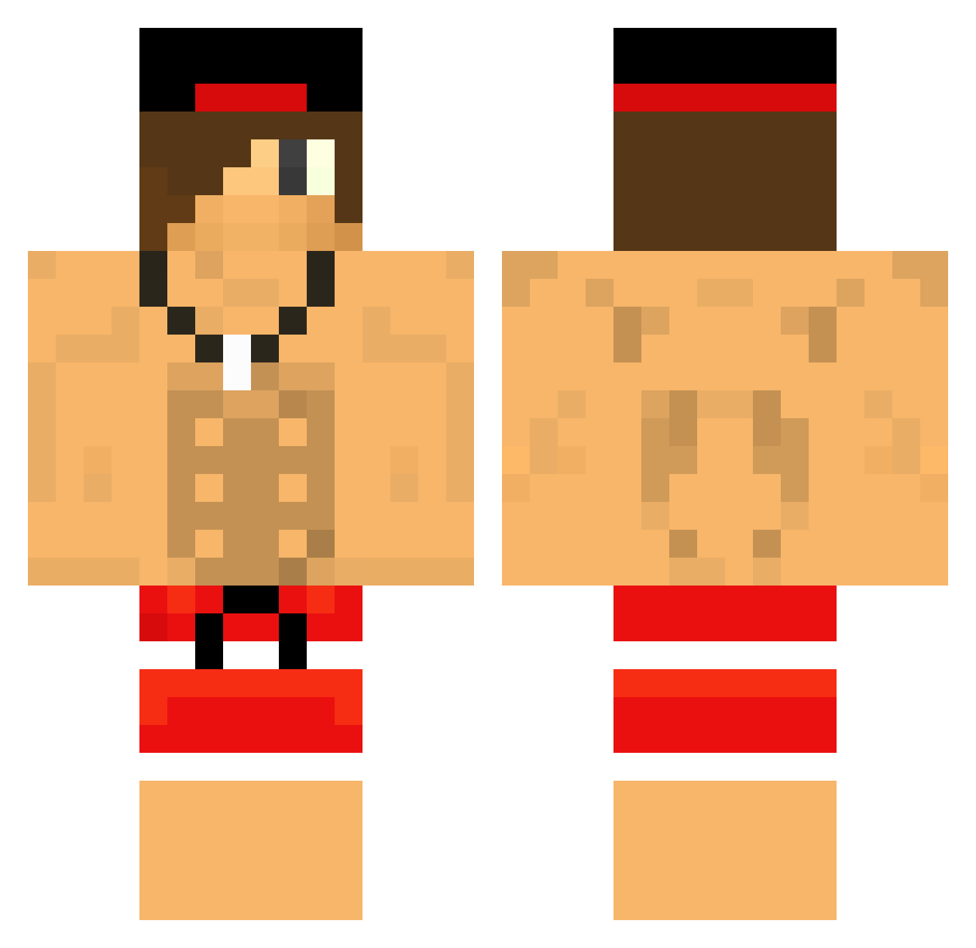 iggas Minecraft skin, front and back view