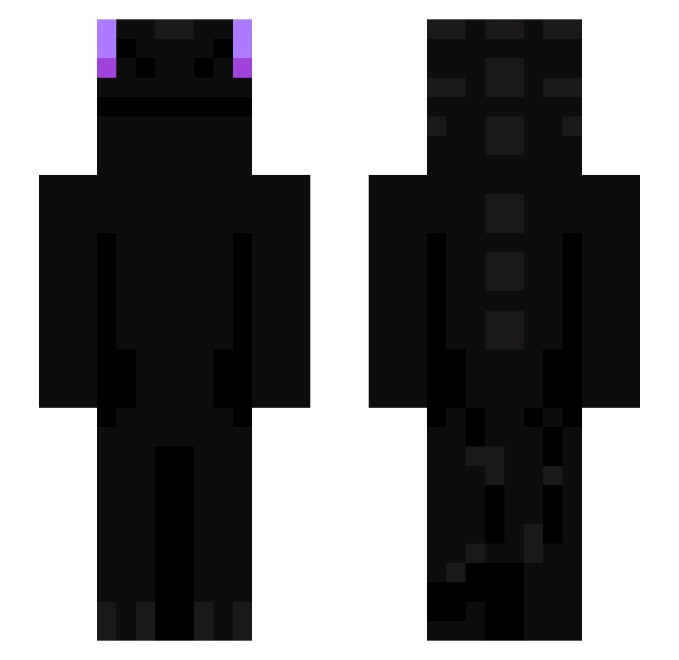 ponkeyy Minecraft skin, front and back view