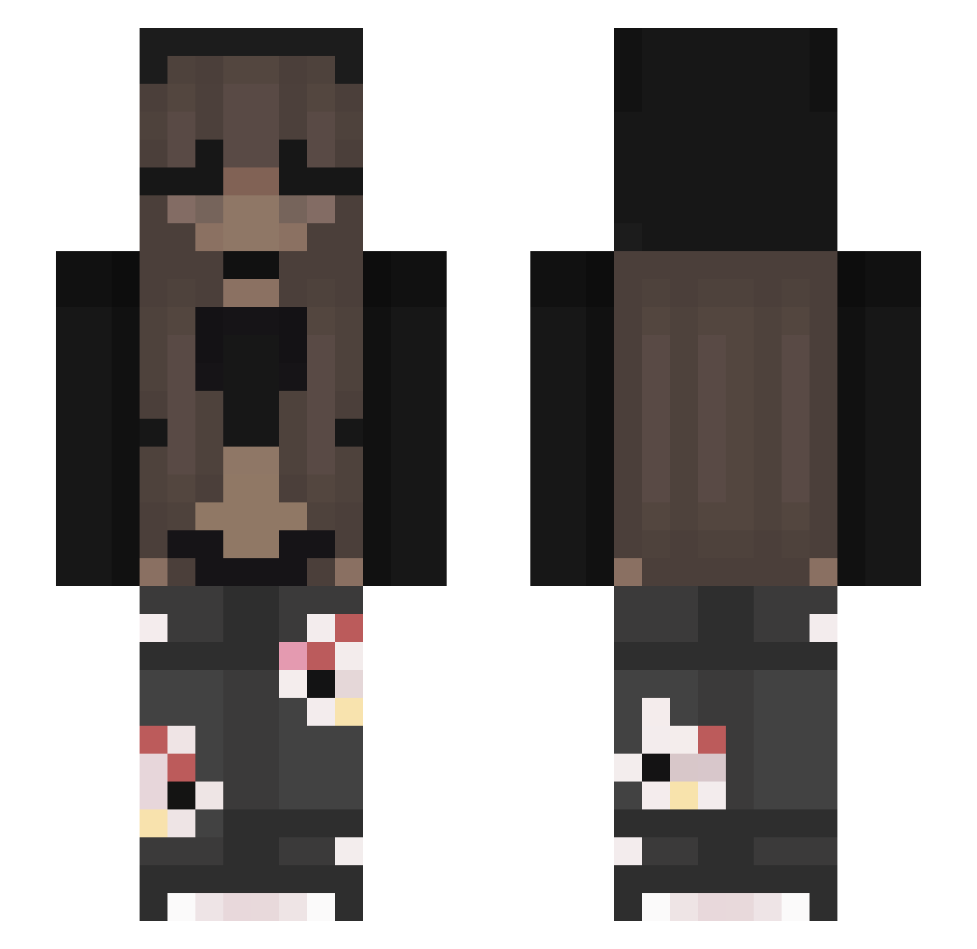 amelia_plywaczka Minecraft skin, front and back view