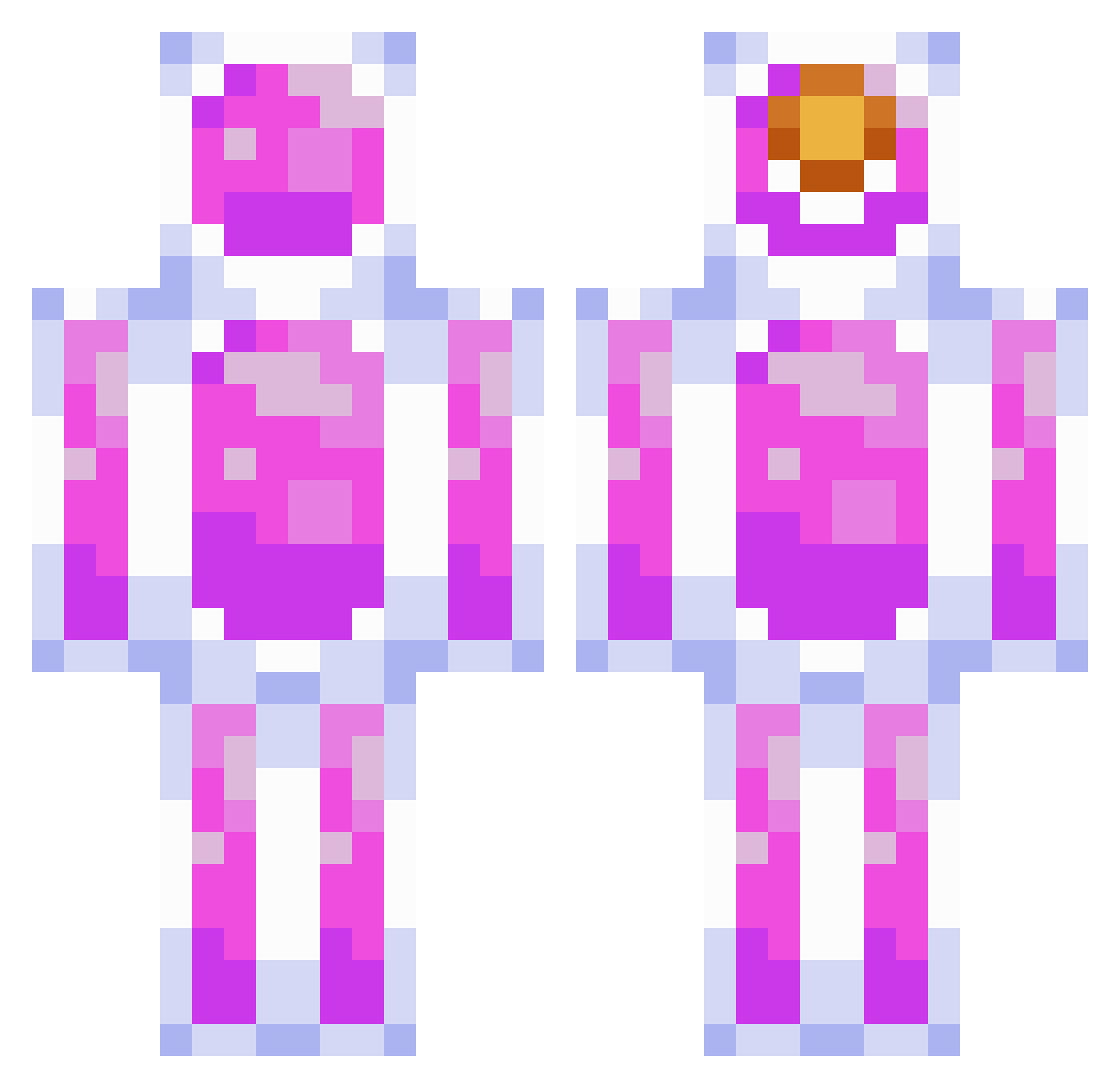 ItsTheNathan Minecraft skin, front and back view