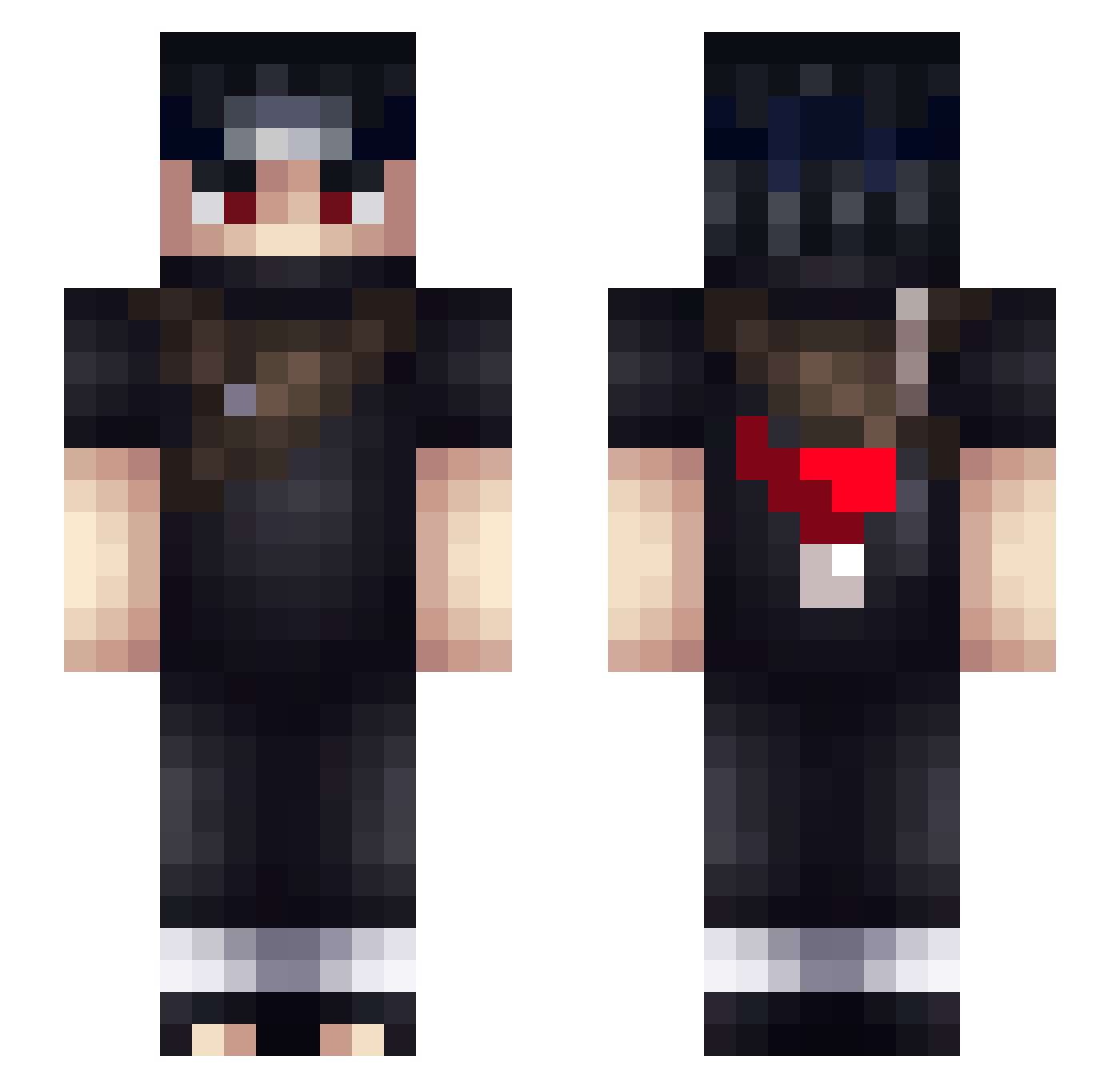 Zomplays__ Minecraft skin, front and back view