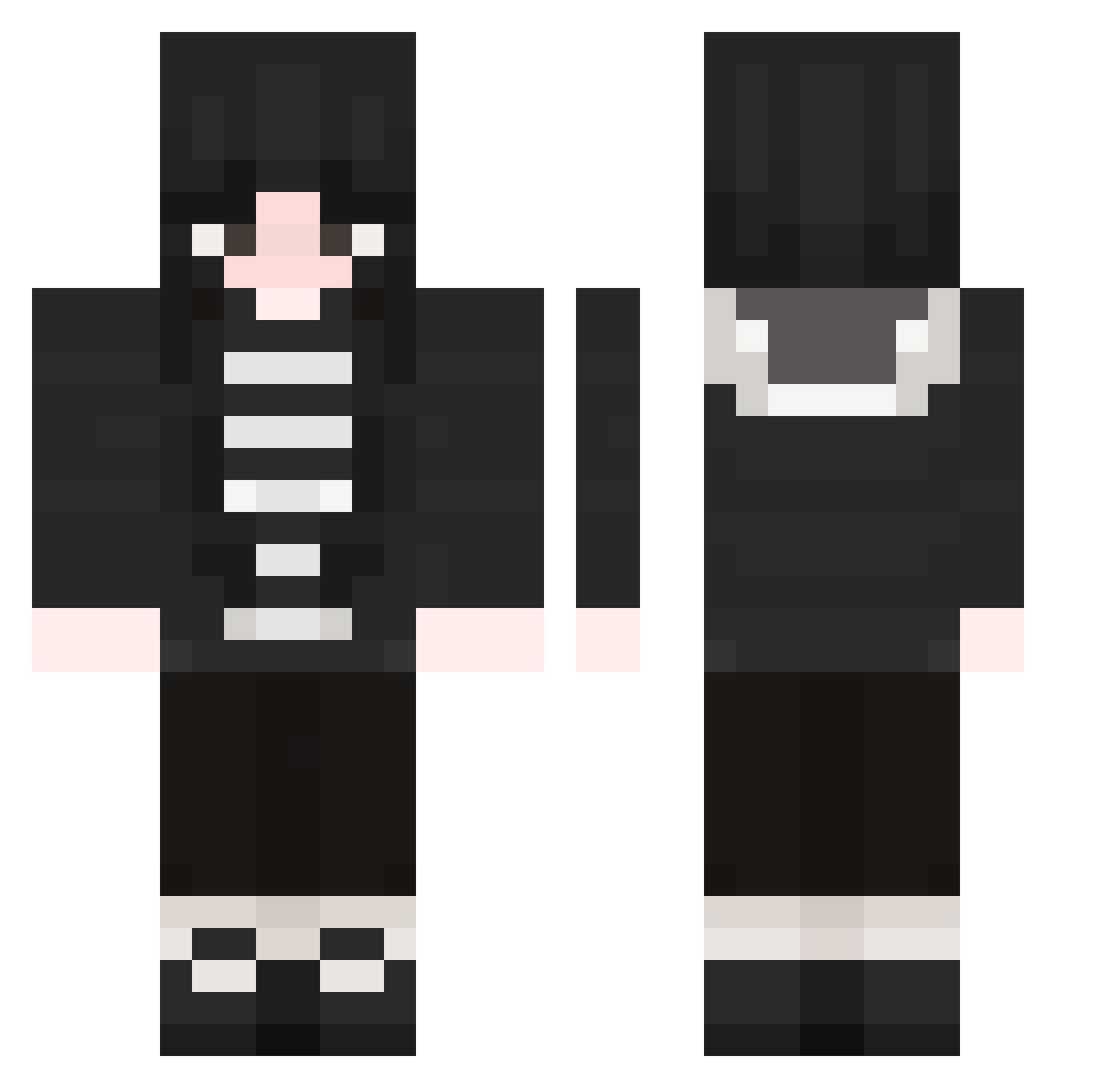 poussine28 Minecraft skin, front and back view