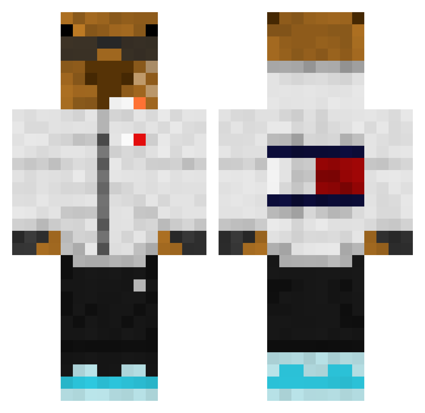 CapybaritoPapito Minecraft skin, front and back view