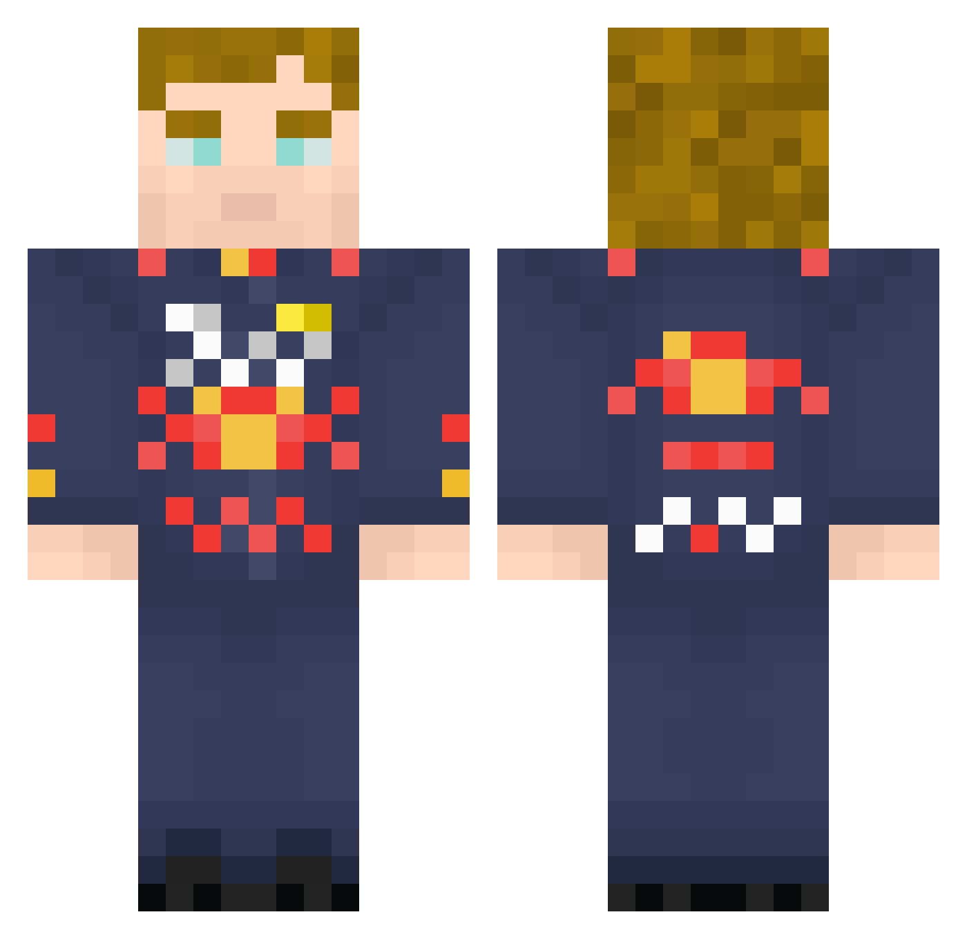 potatochip012 Minecraft skin, front and back view
