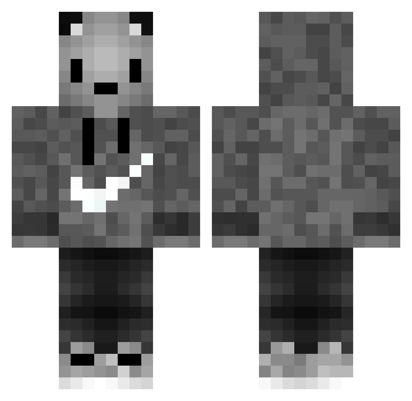 Leonel546 Minecraft skin, front and back view