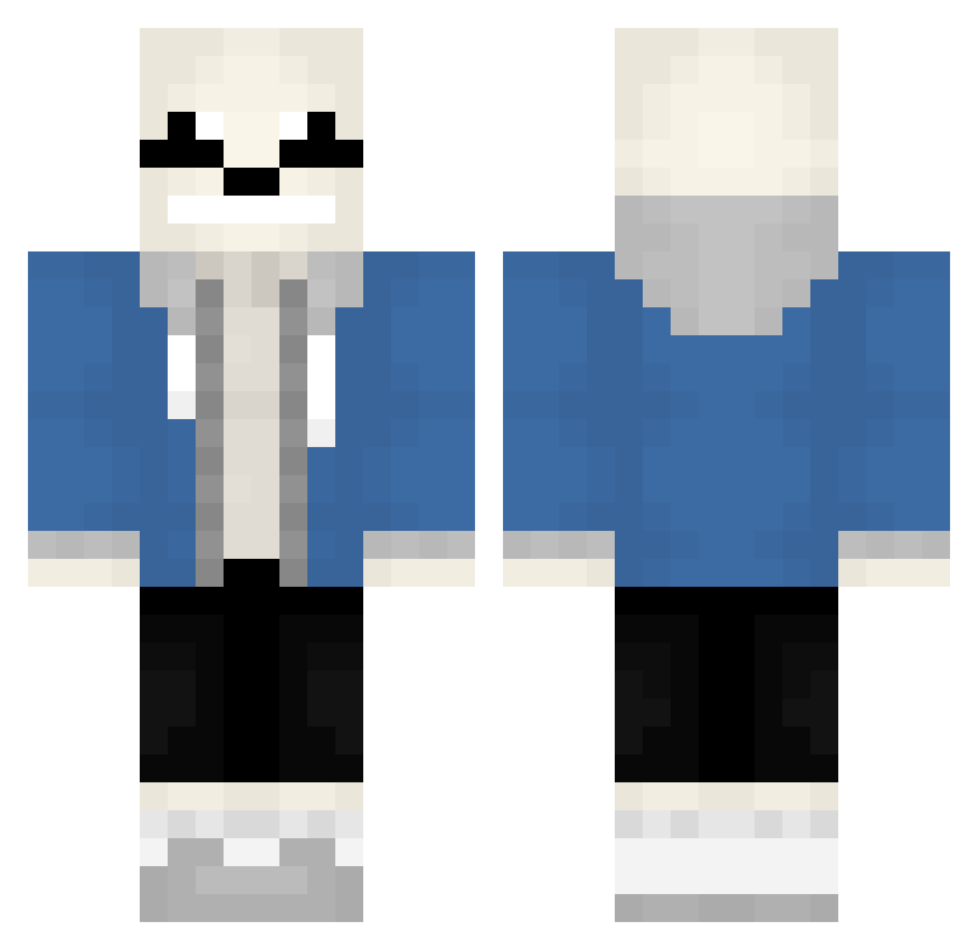 DerBoyShawn Minecraft skin, front and back view