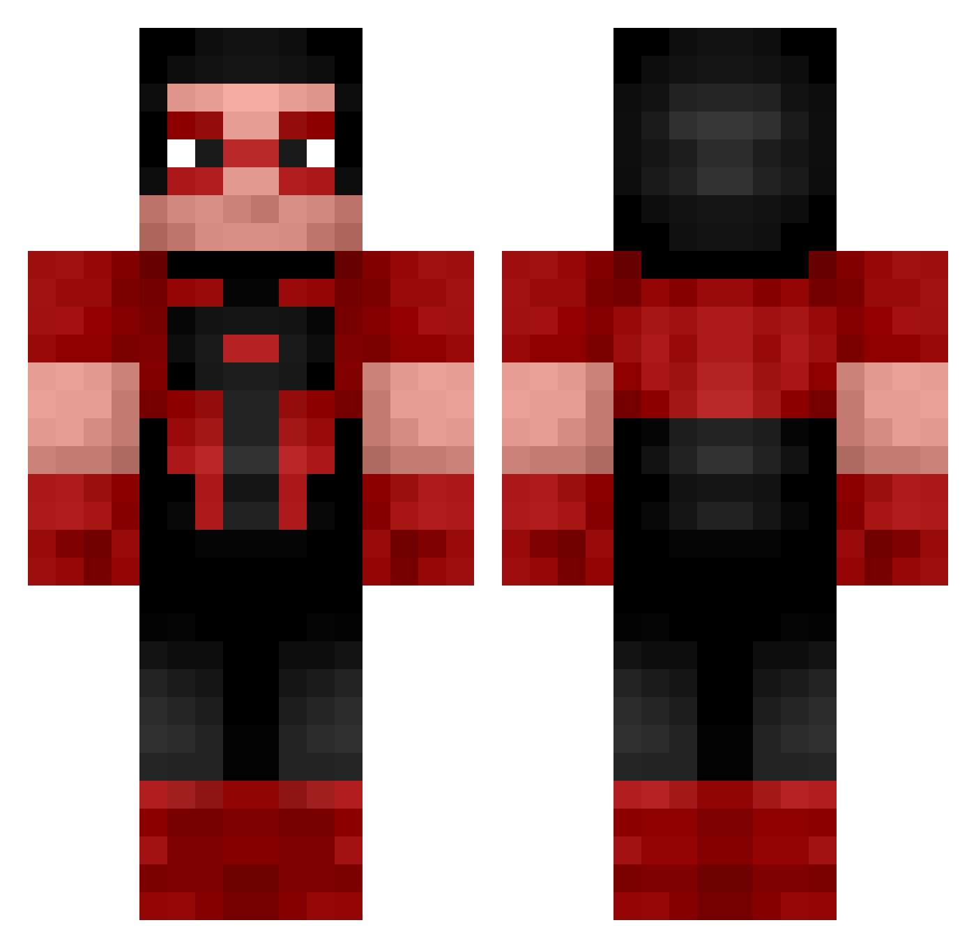 aidyn124 Minecraft skin, front and back view
