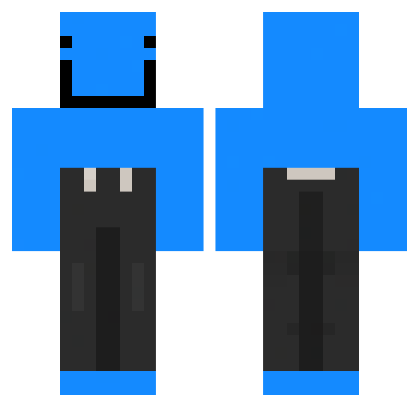 Ranesso Minecraft skin, front and back view