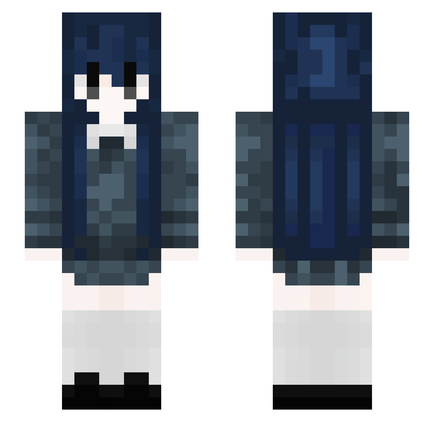 haneol1126 Minecraft skin, front and back view