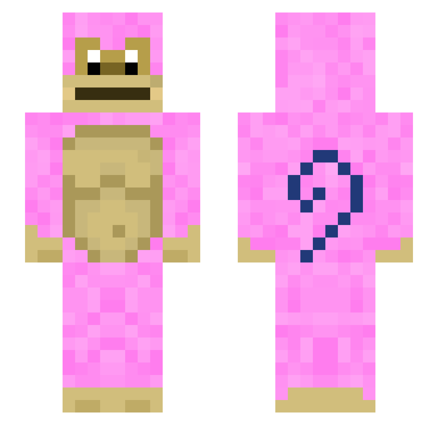 x_Triax Minecraft skin, front and back view