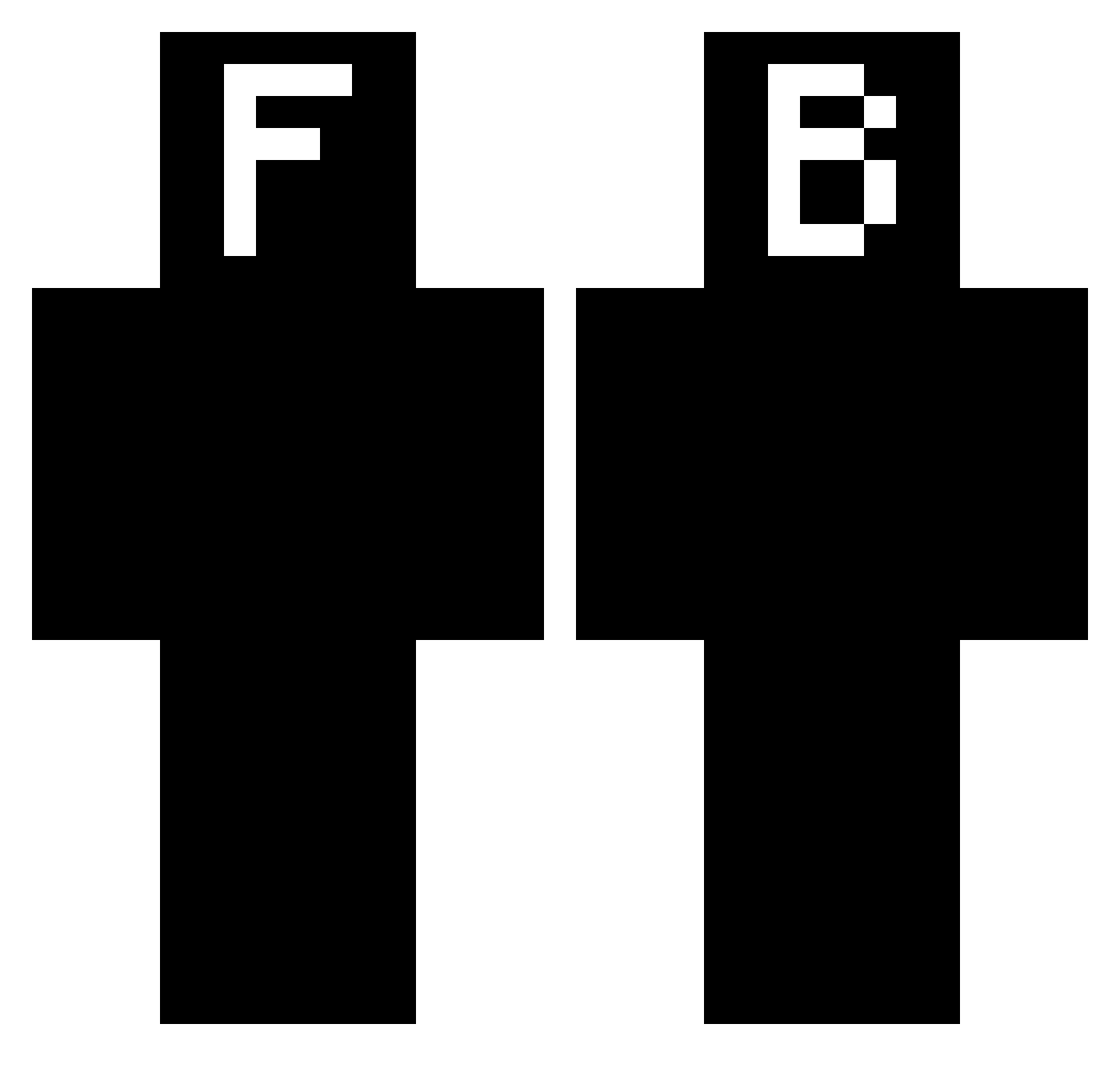 shs091104 Minecraft skin, front and back view