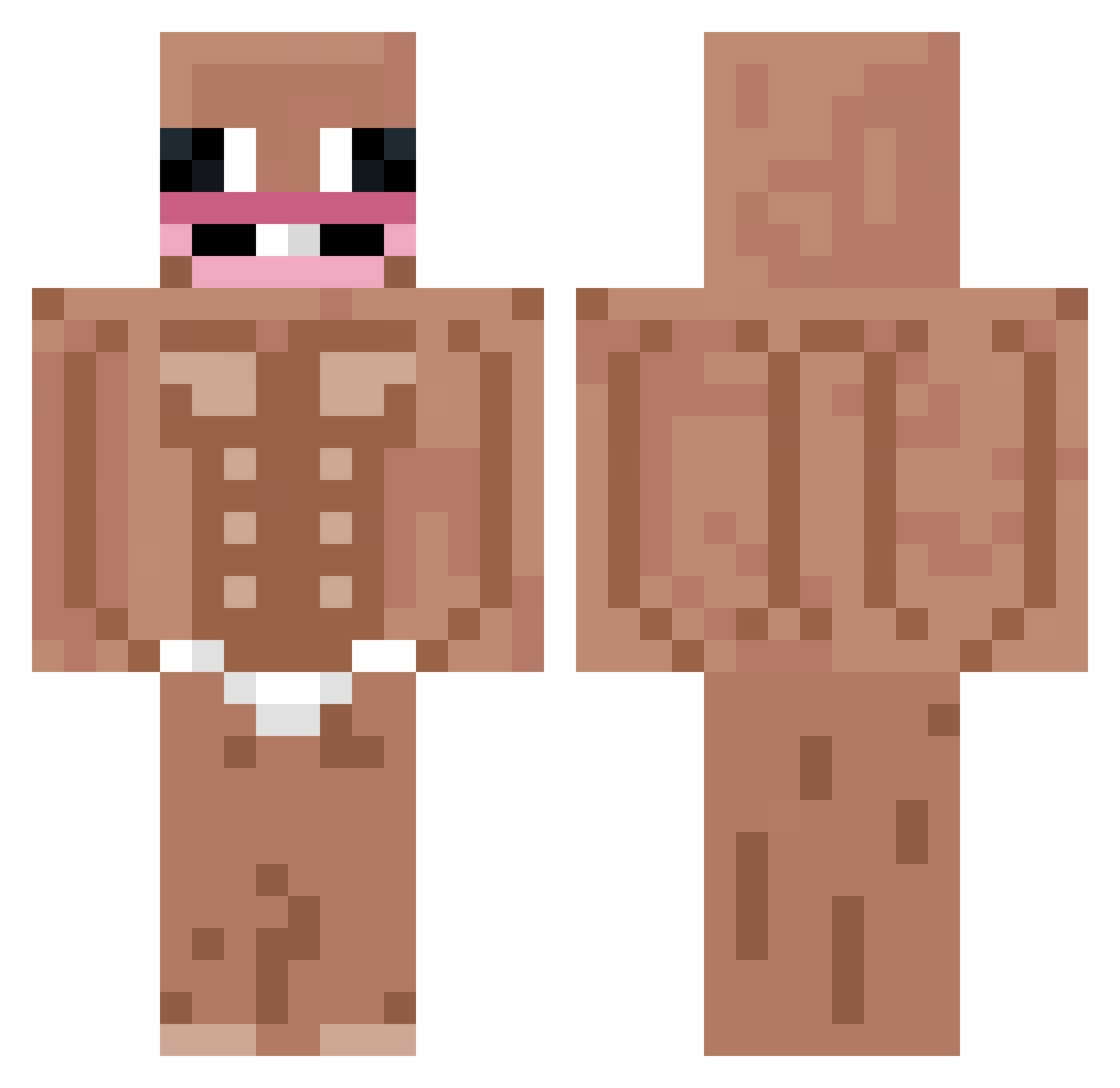 Benjeee_ Minecraft skin, front and back view