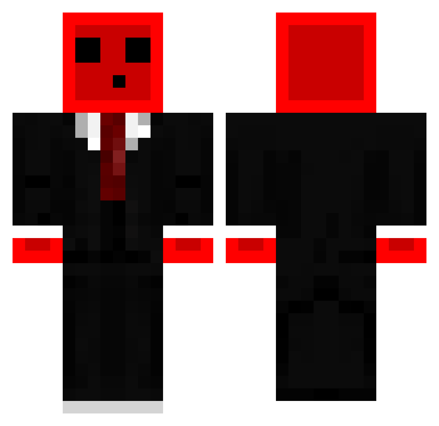 marin_croyable Minecraft skin, front and back view