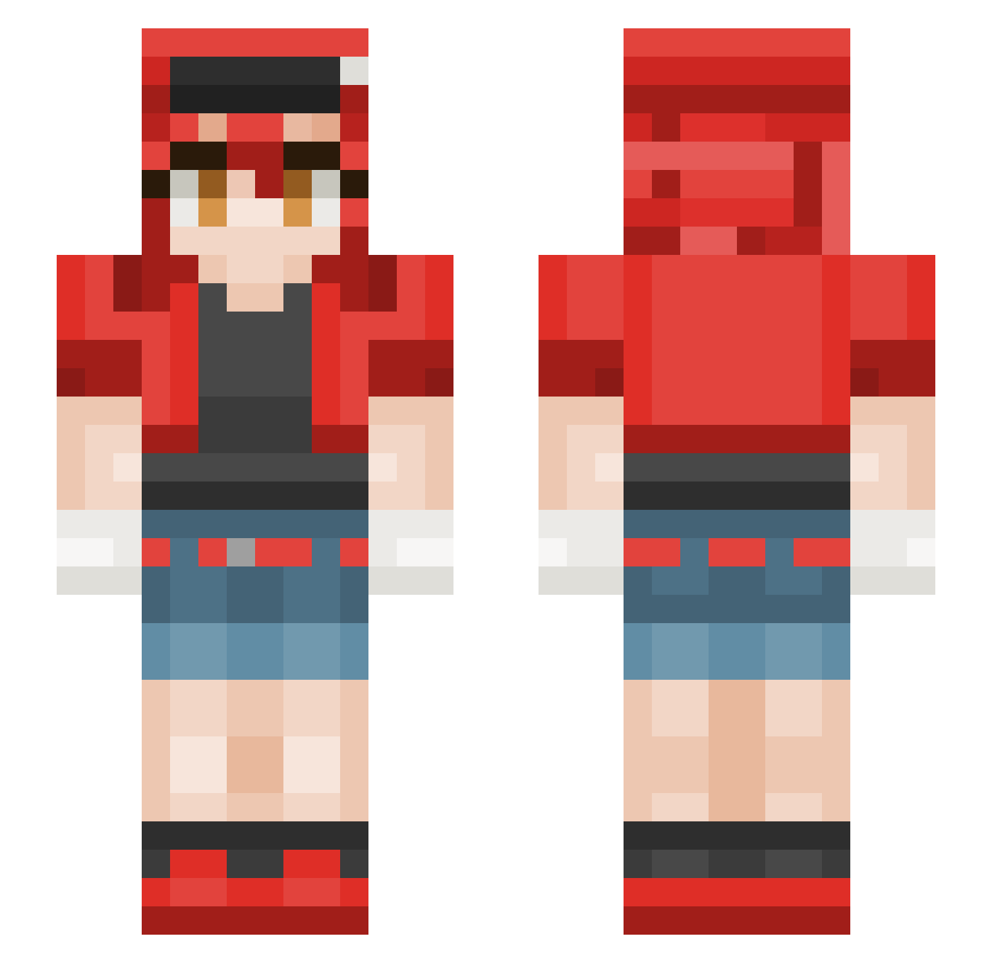 Spooky_Boogy Minecraft skin, front and back view