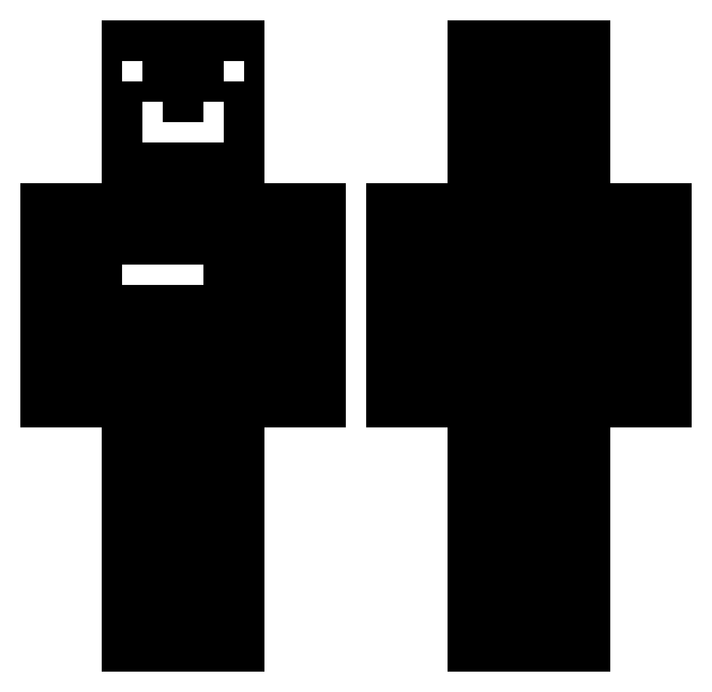 ElPouillon Minecraft skin, front and back view