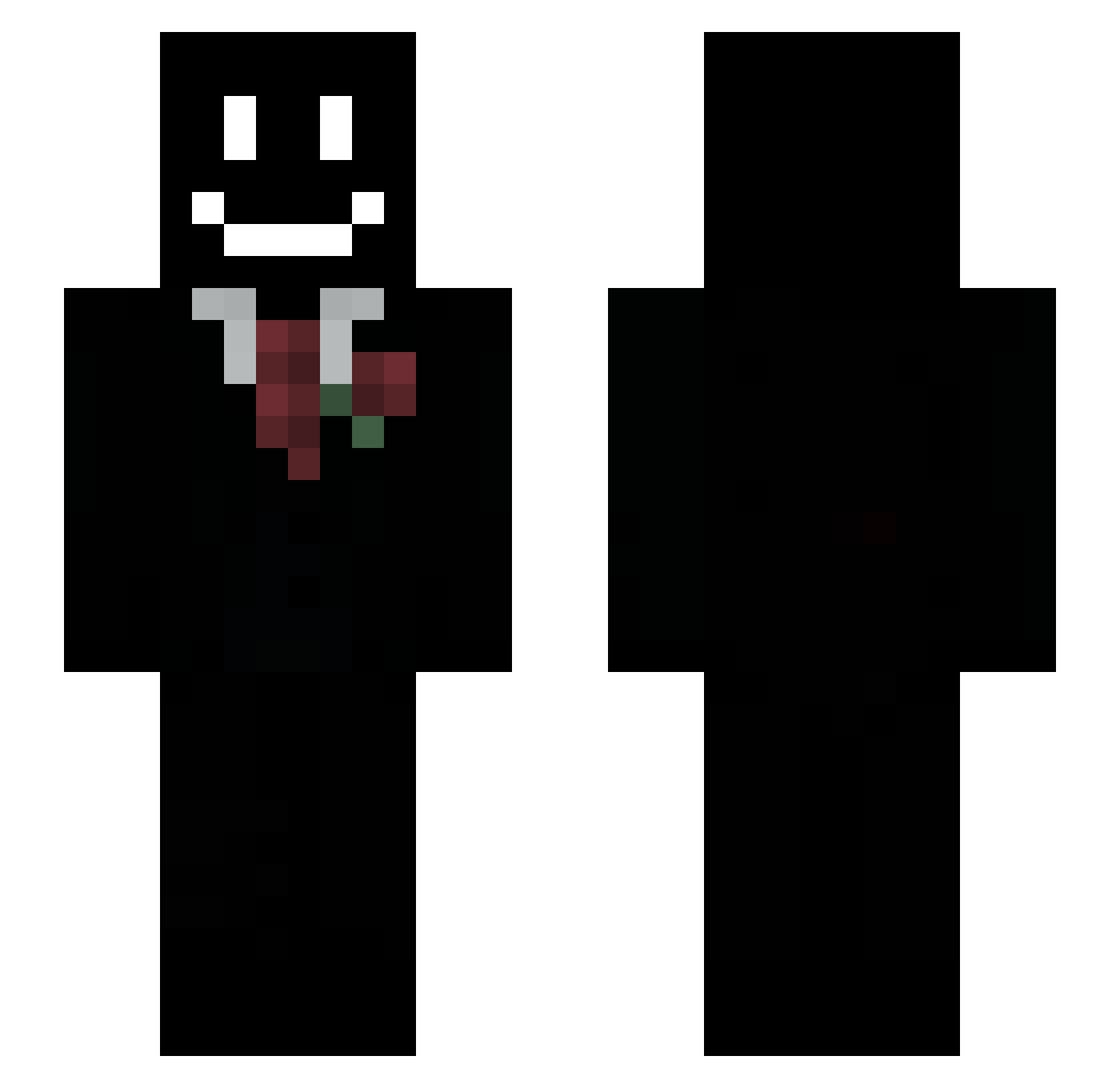 calinou59 Minecraft skin, front and back view