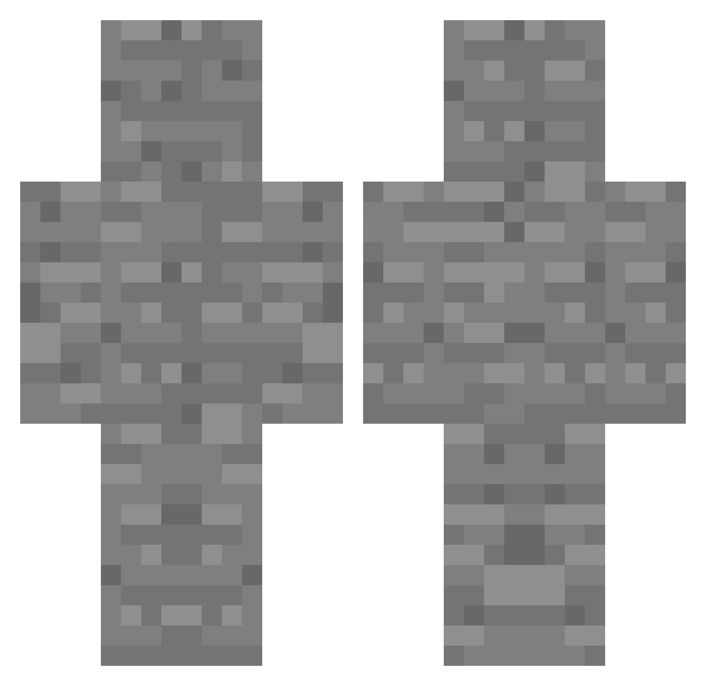 wh3333 Minecraft skin, front and back view