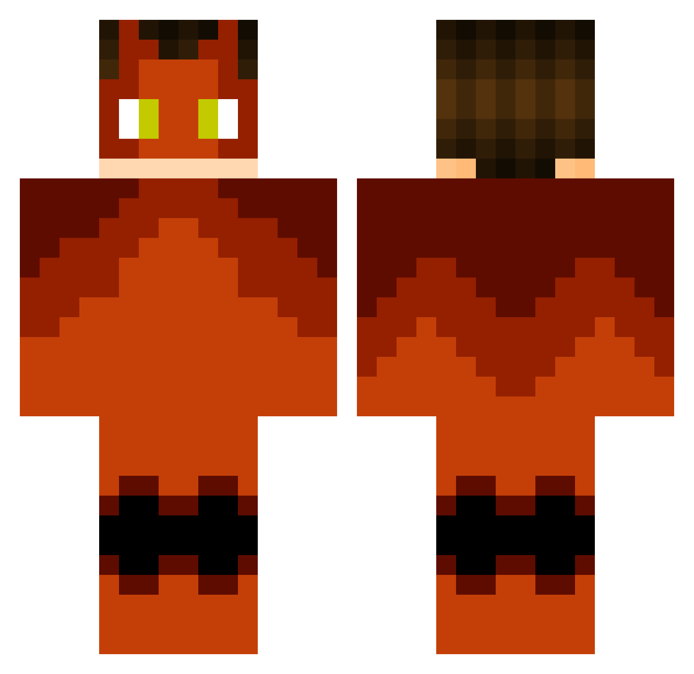 DimitarDimo Minecraft skin, front and back view