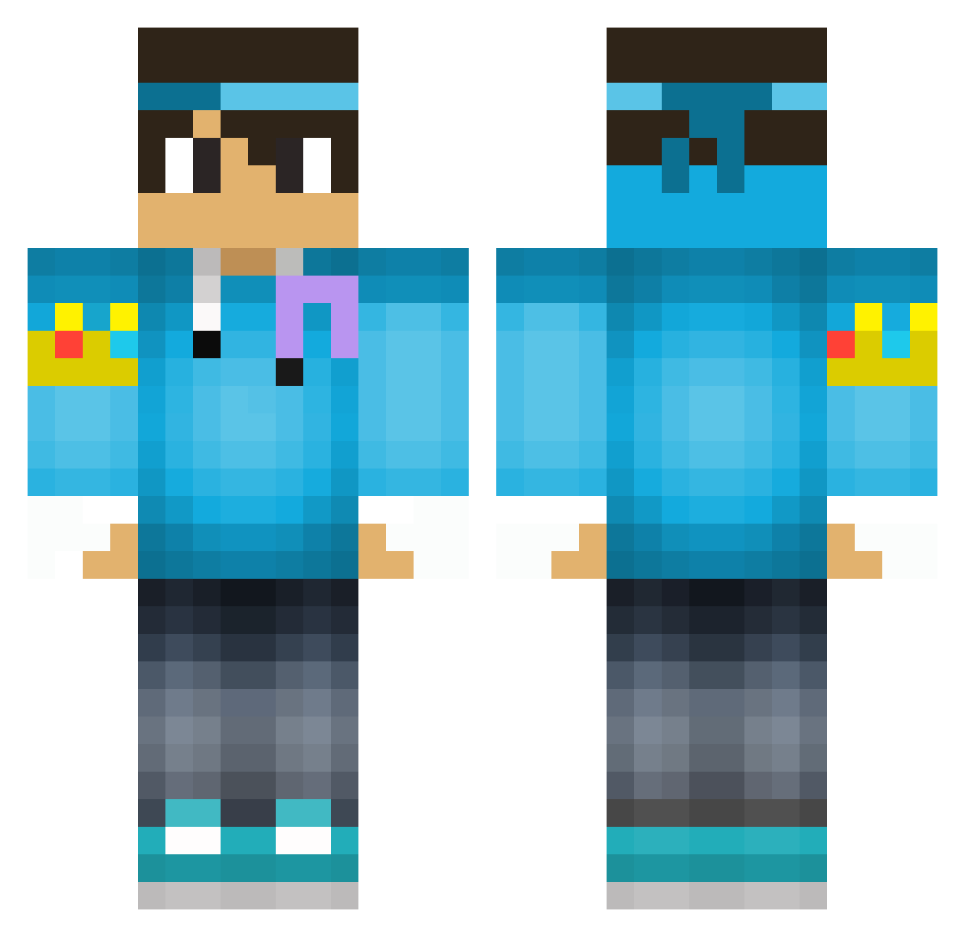 Spait_ Minecraft skin, front and back view