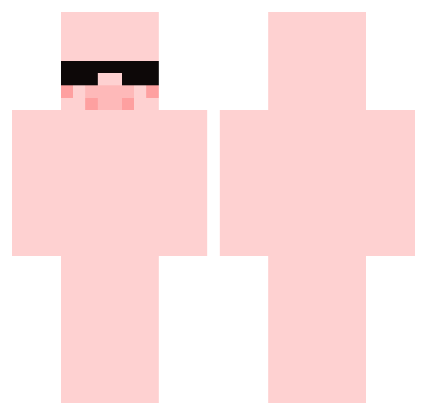 shars27 Minecraft skin, front and back view