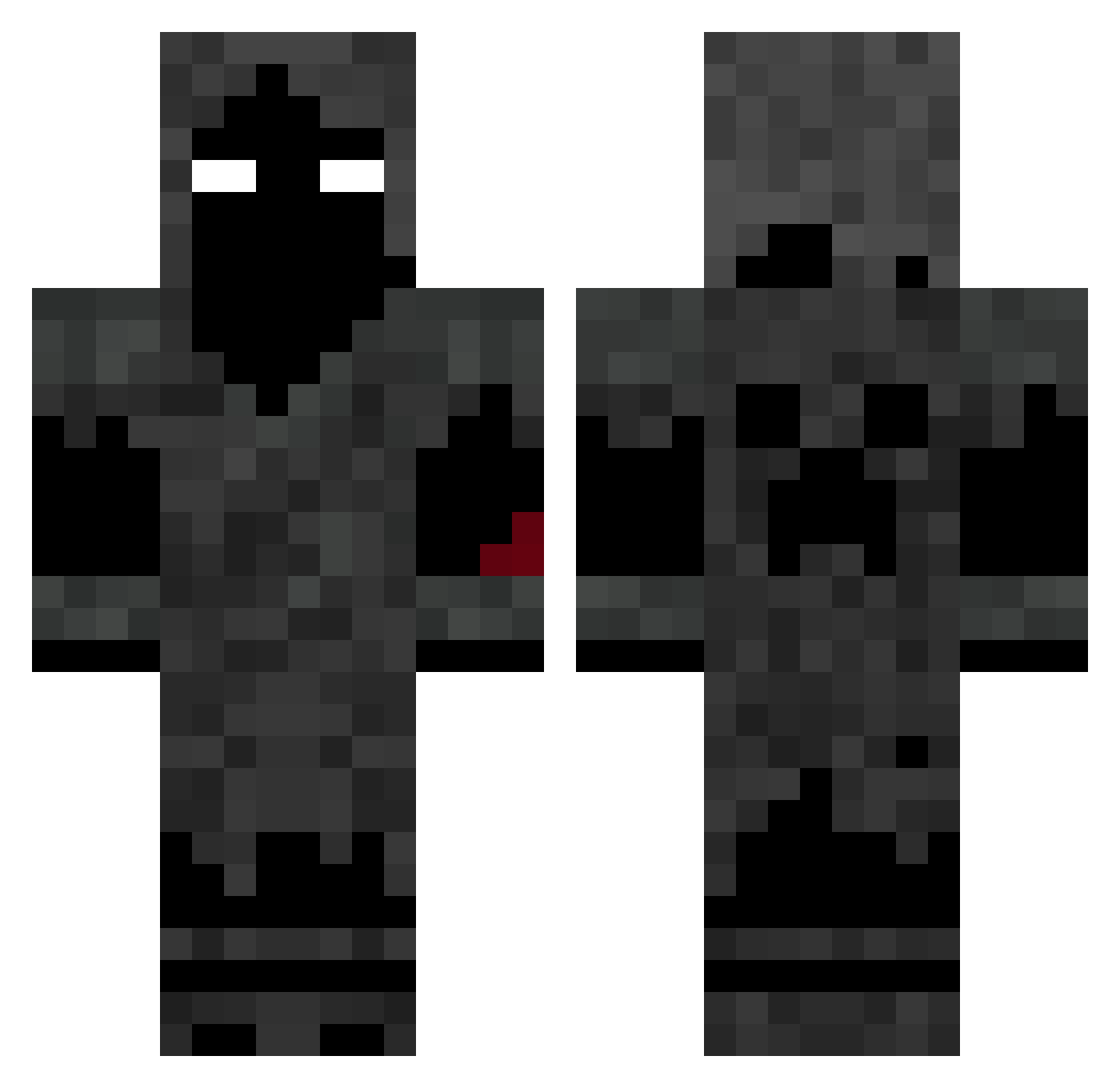 WP_Unit Minecraft skin, front and back view