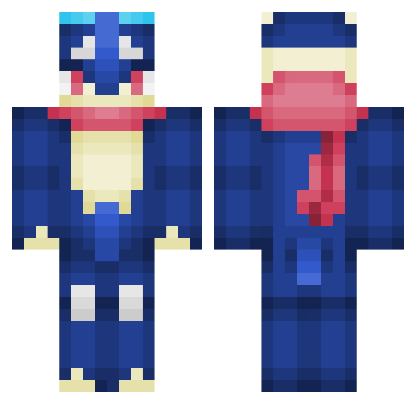 MattmattXX74 Minecraft skin, front and back view