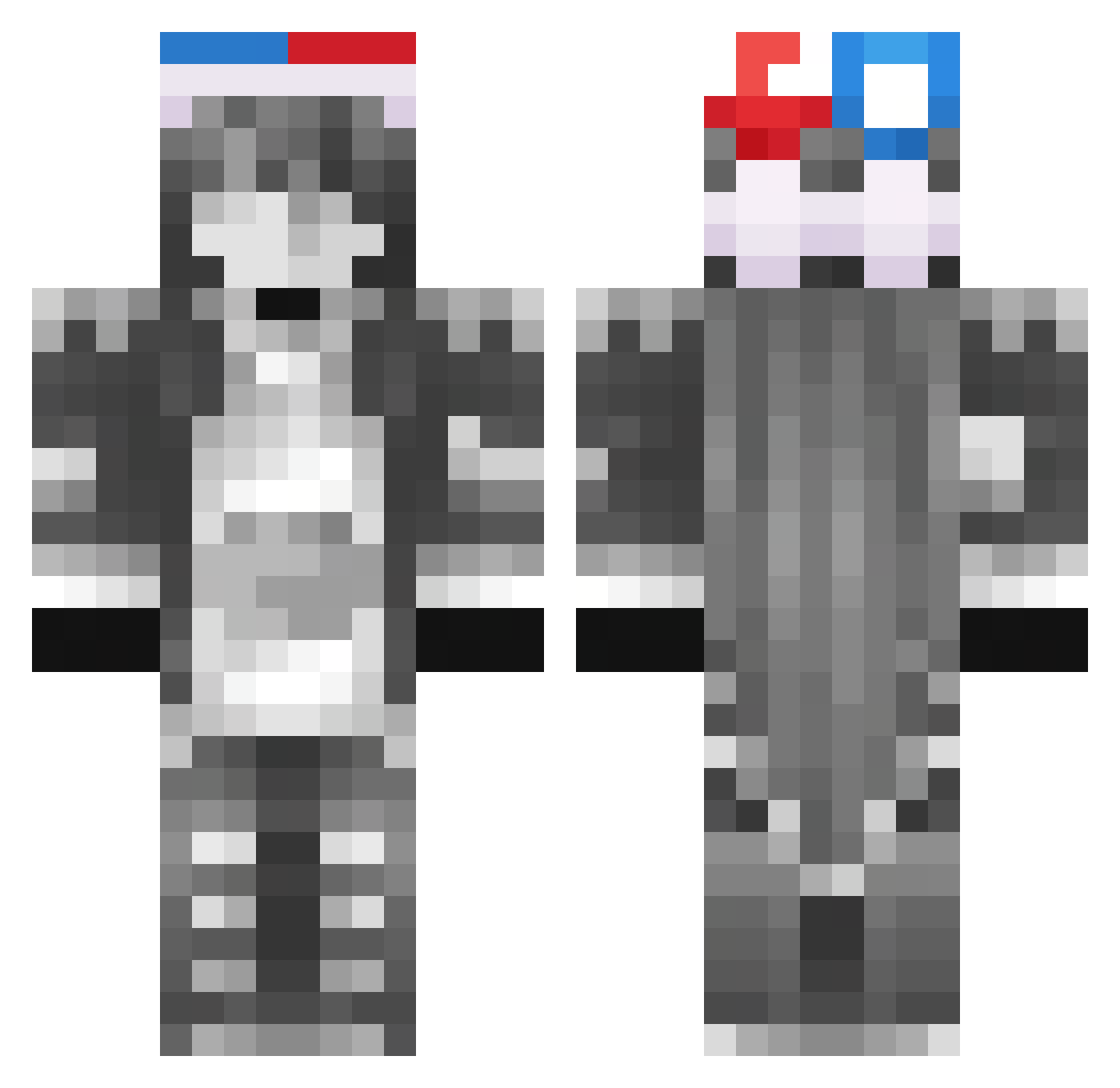 blessedfella Minecraft skin, front and back view