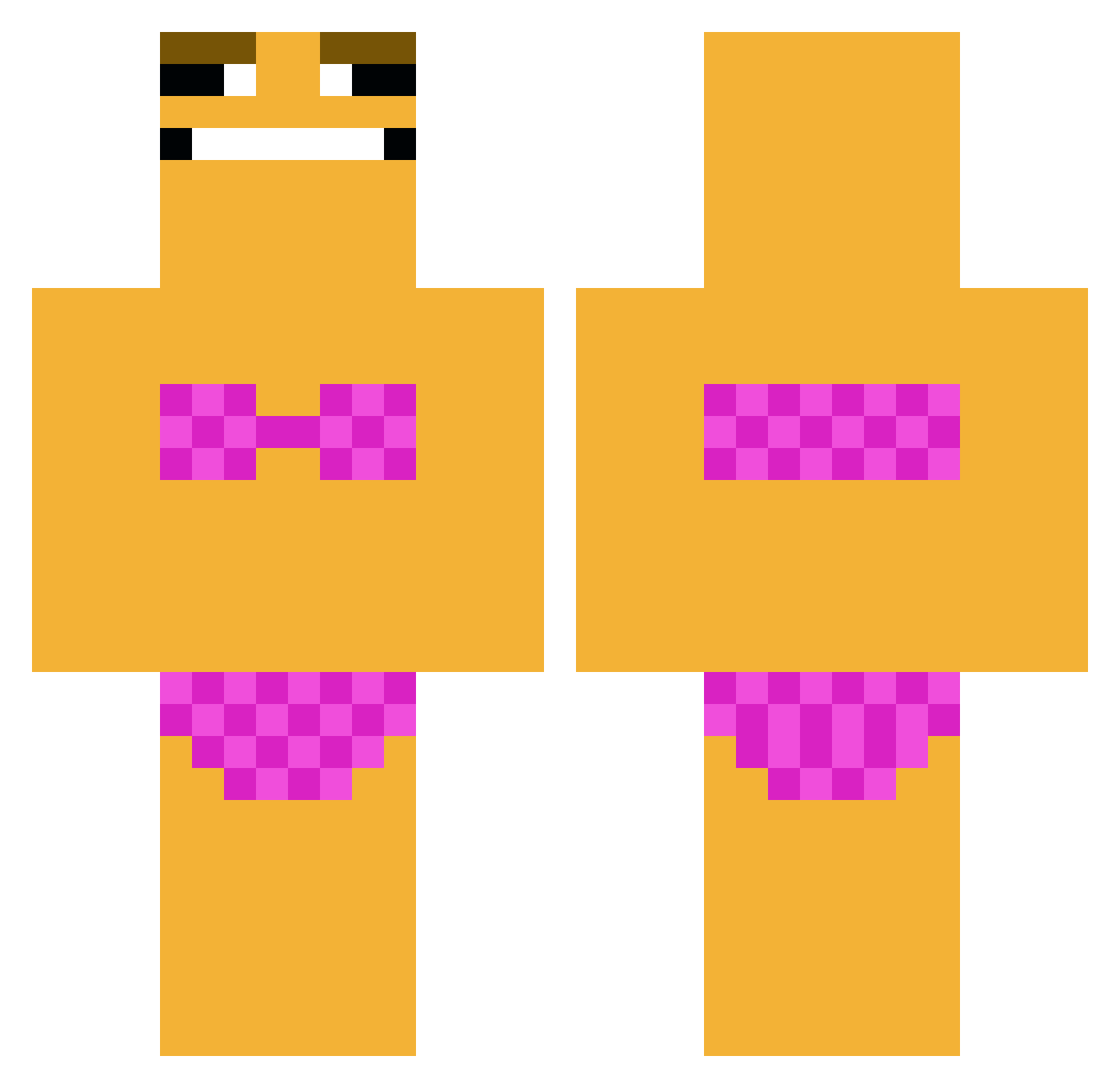 Schwxsti123 Minecraft skin, front and back view