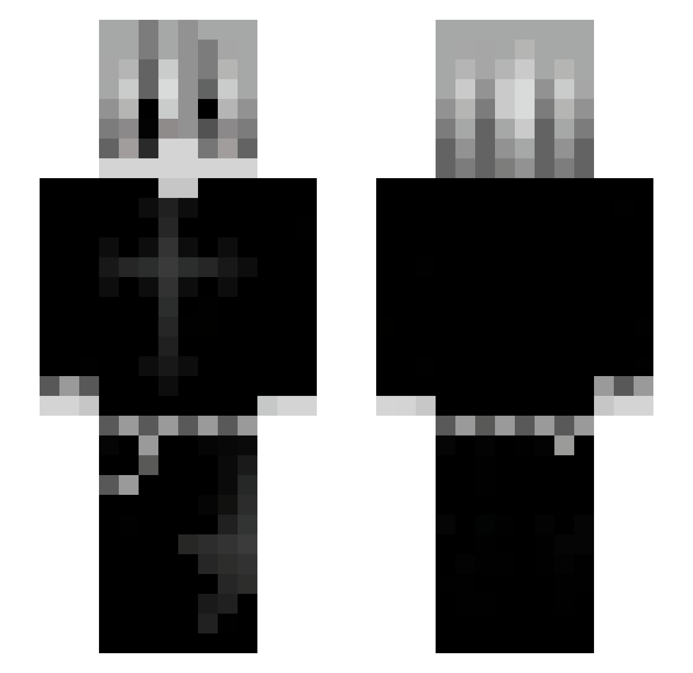 itzrealmerk Minecraft skin, front and back view