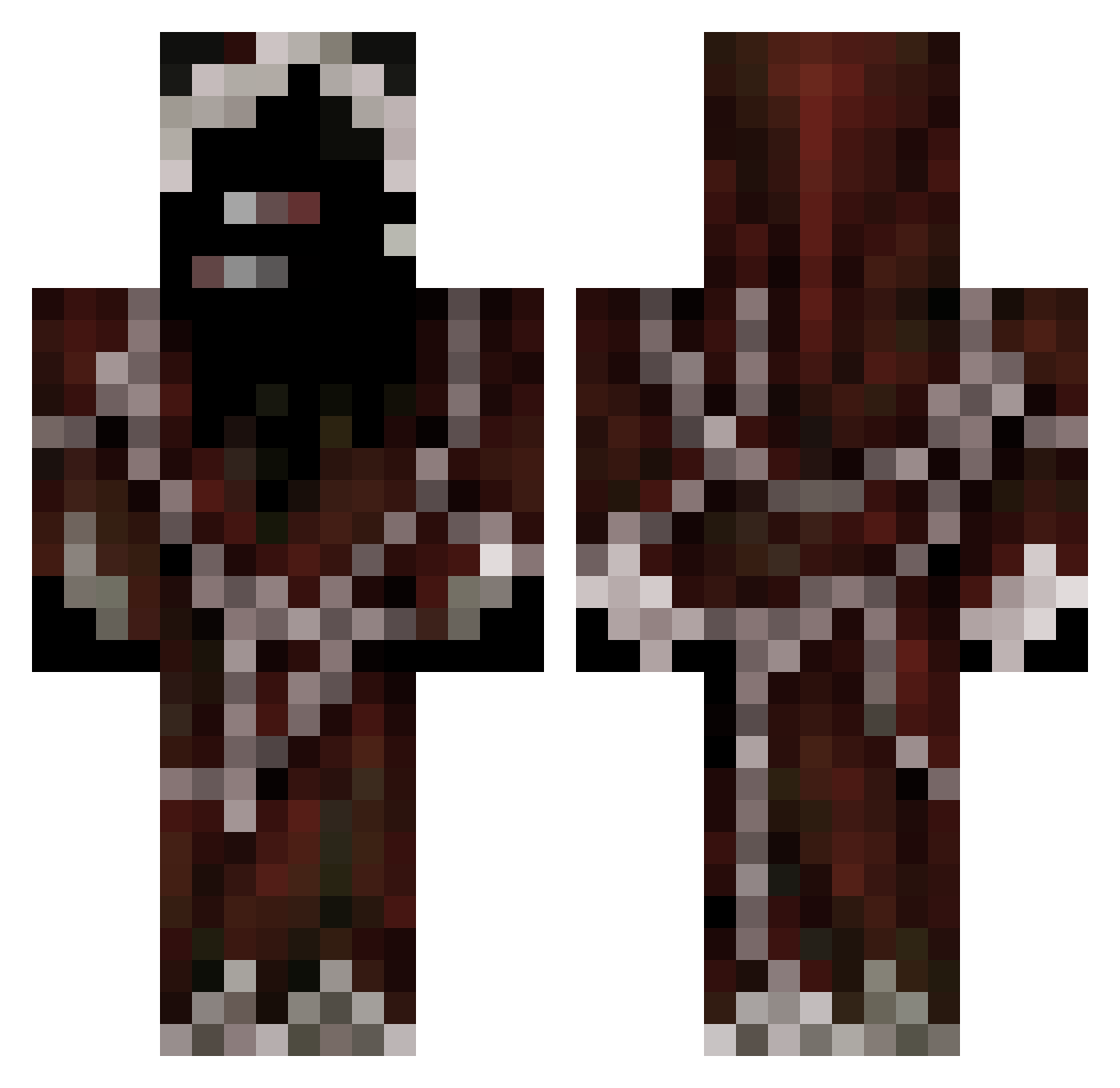 zay_4eva Minecraft skin, front and back view