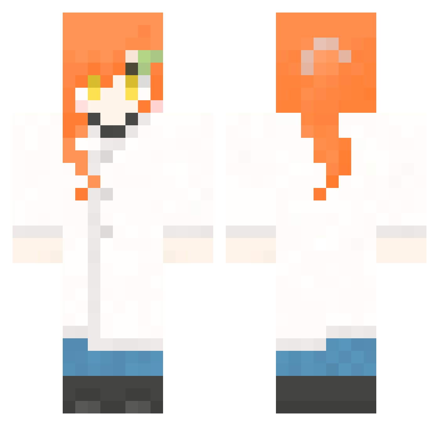 Poke_0549 Minecraft skin, front and back view