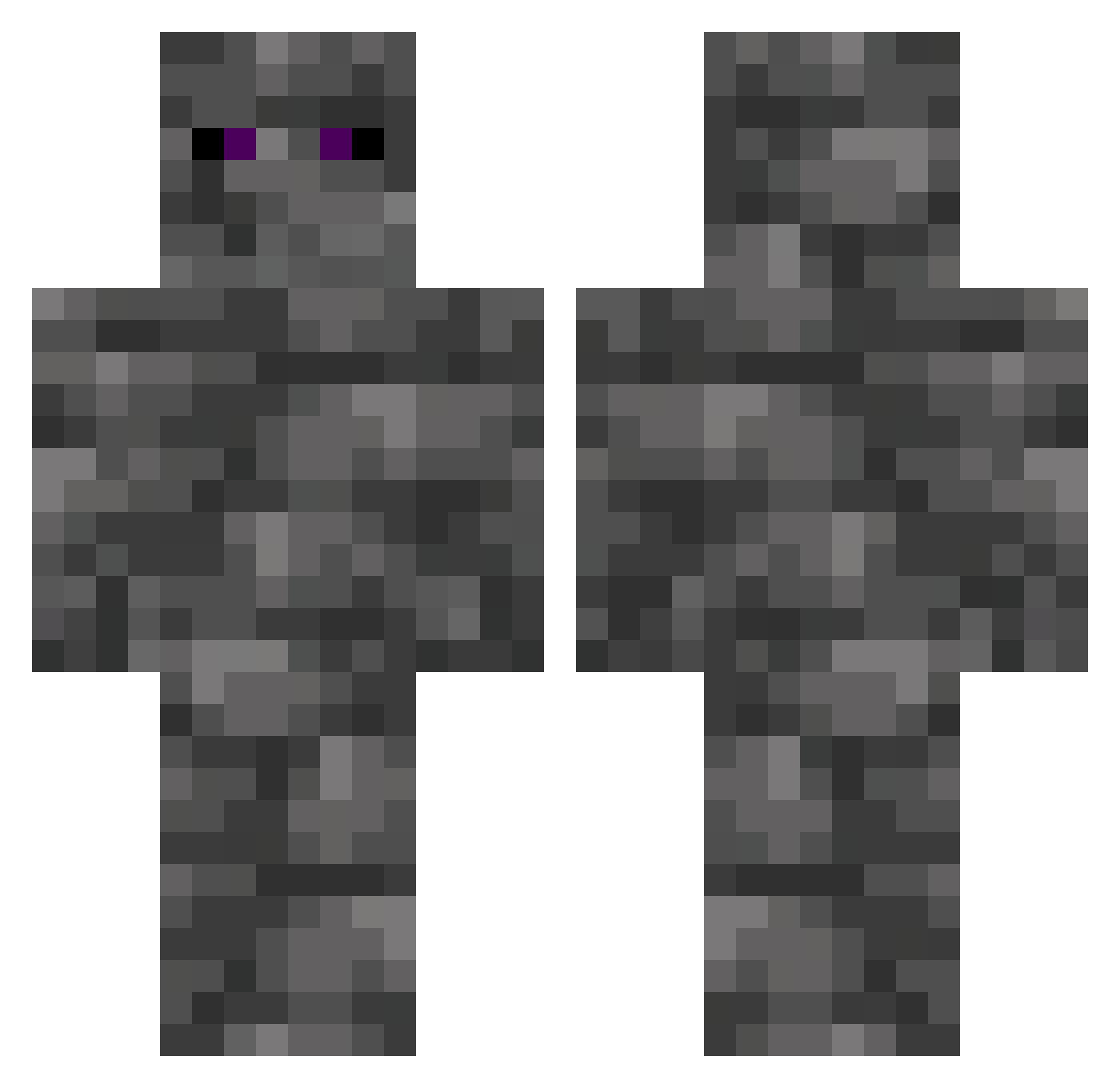 Xion9812 Minecraft skin, front and back view