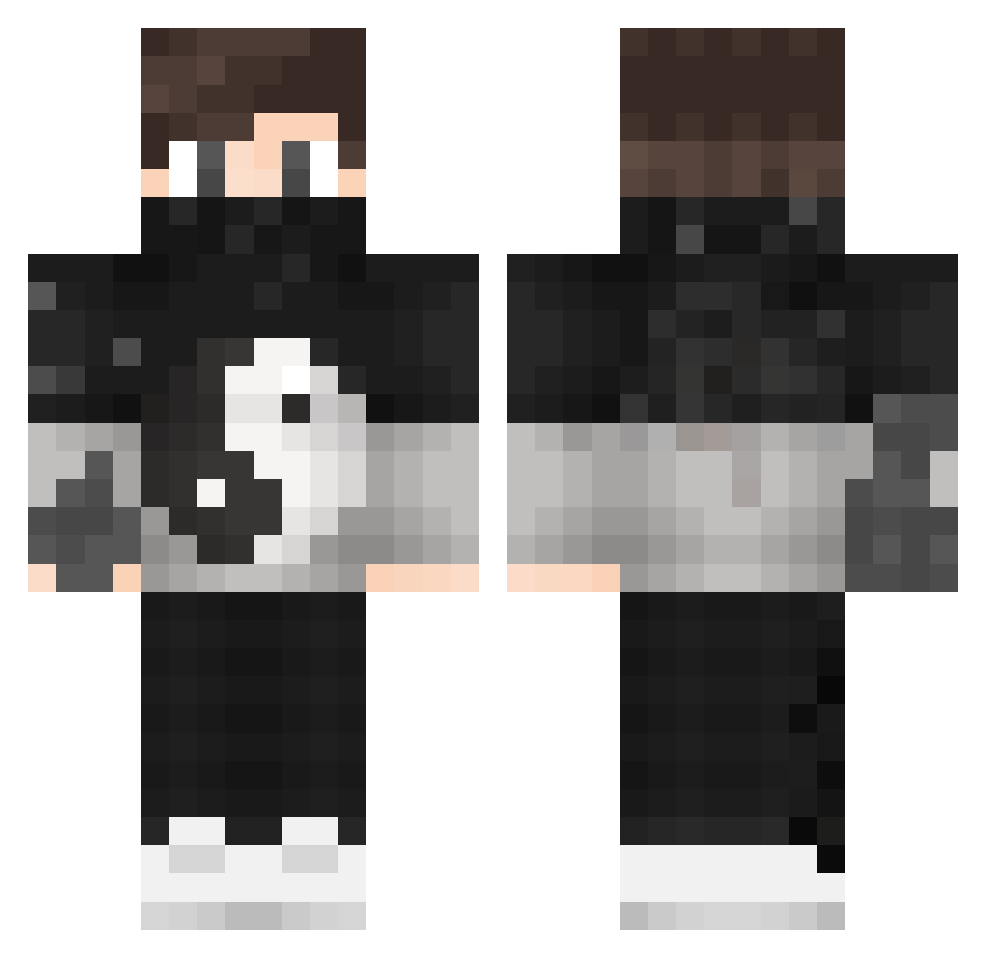 xzfelix_ Minecraft skin, front and back view